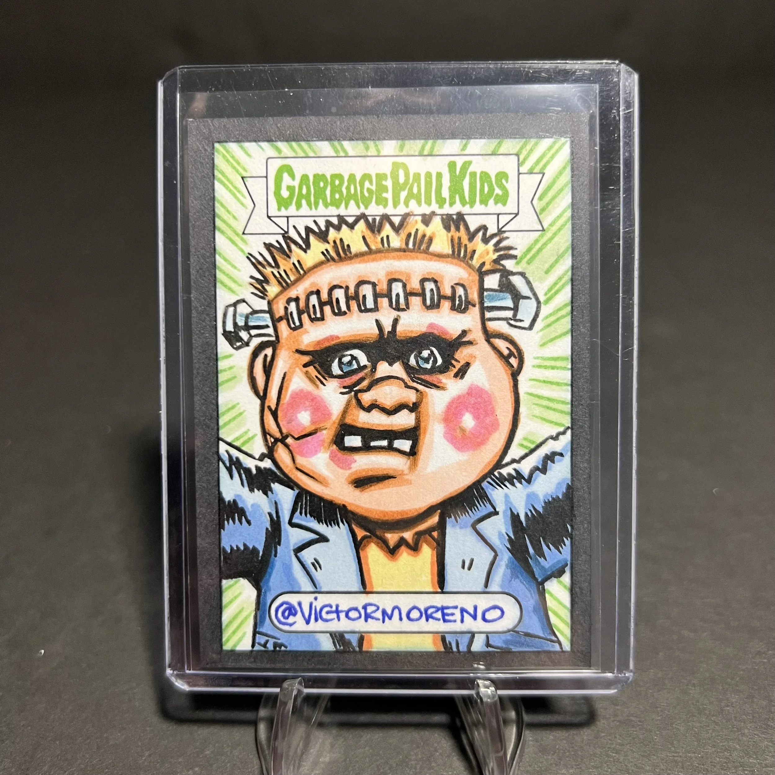 FRANK N. STEIN Sketch Card By VICTOR MORENO FOOD FIGHT 2021