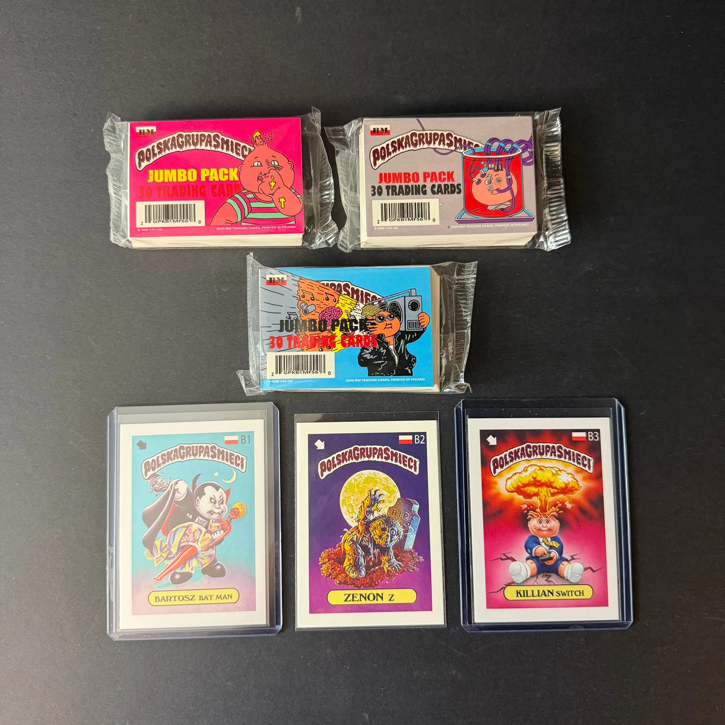 GARBAGE PAIL KIDS 2020 BLACK MARKET POLSKA GRUPA SMIECI JUMBO PACK LOT
