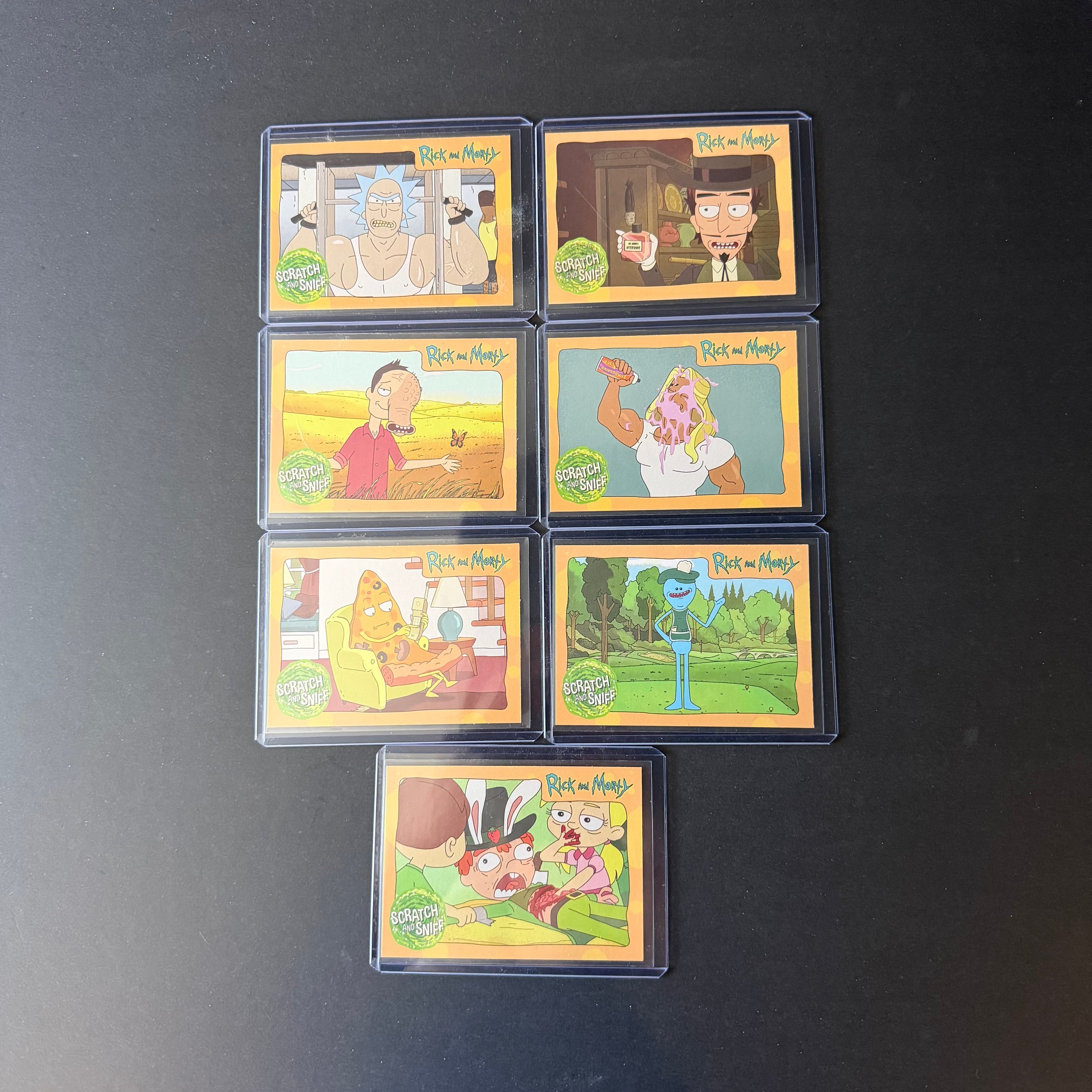 RICK AND MORTY SEASON 1 SCRATCH AND SNIFF LOT SS1-SS7 2018