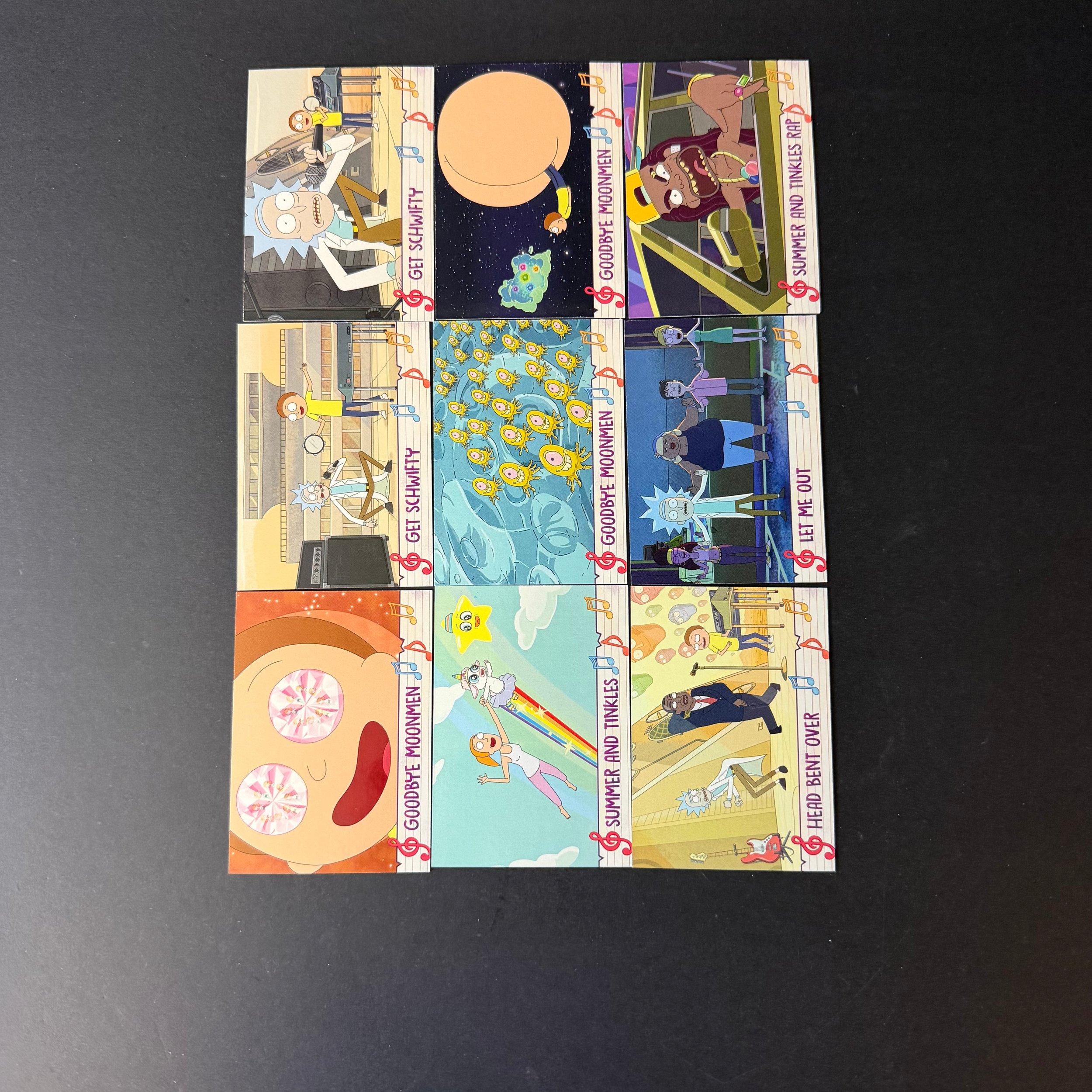 RICK AND MORTY SEASON 2 FACE THE MUSIC 9 CARD SET 2019