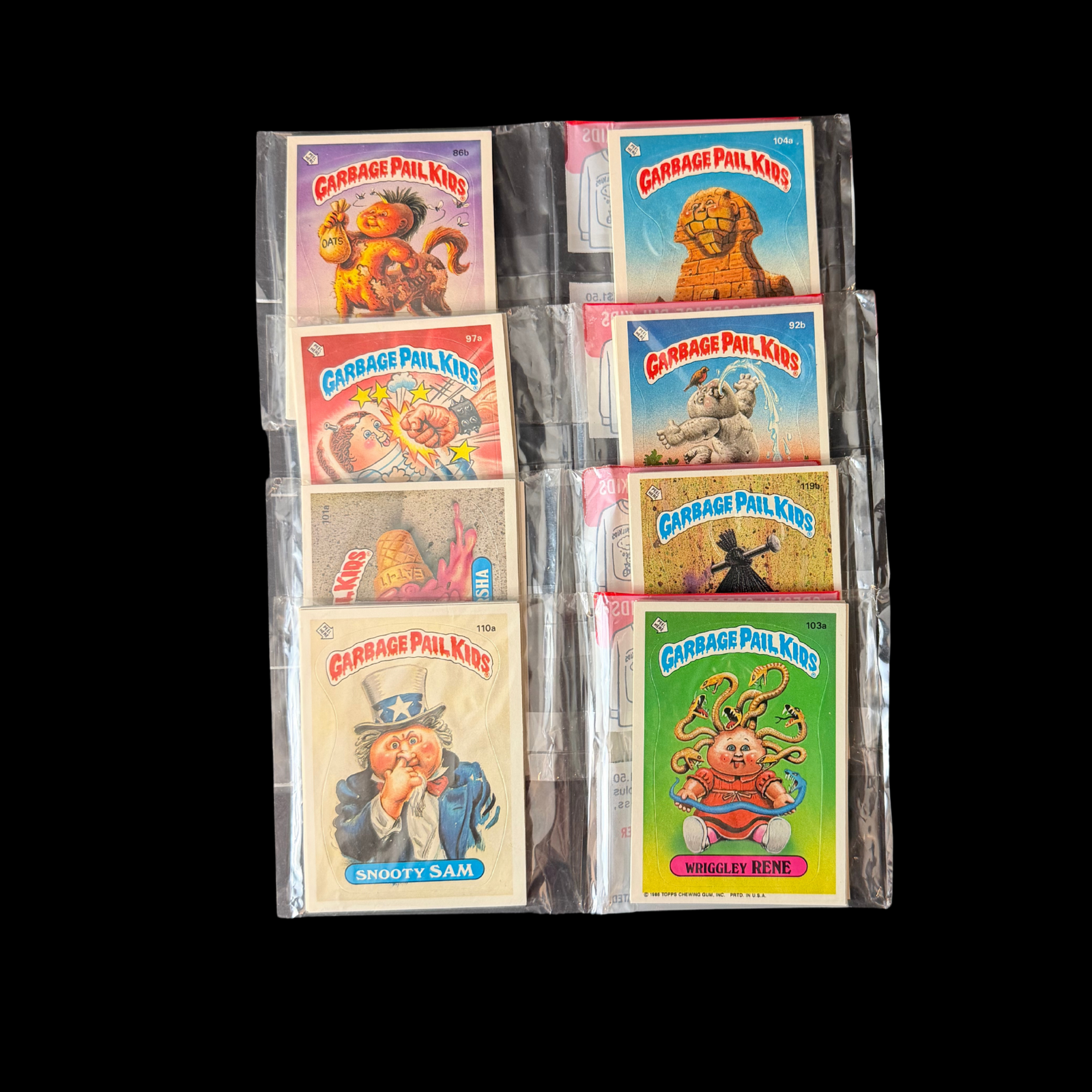 GARBAGE PAIL KIDS SERIES 3 CUT RACK PACK LOT OF 4