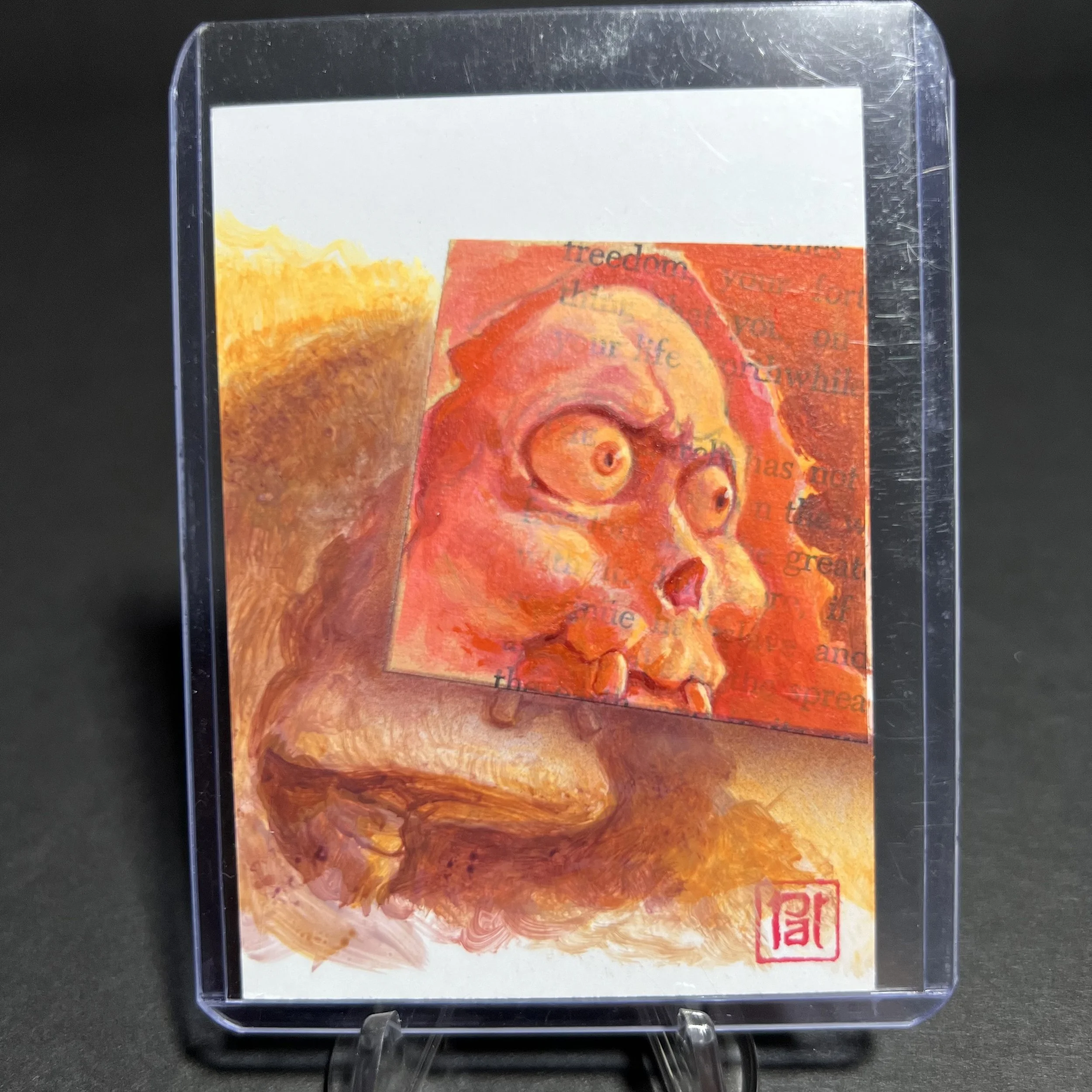 GRIM JIM COLORED SKETCH CARD BY PAT CHAIMUANG