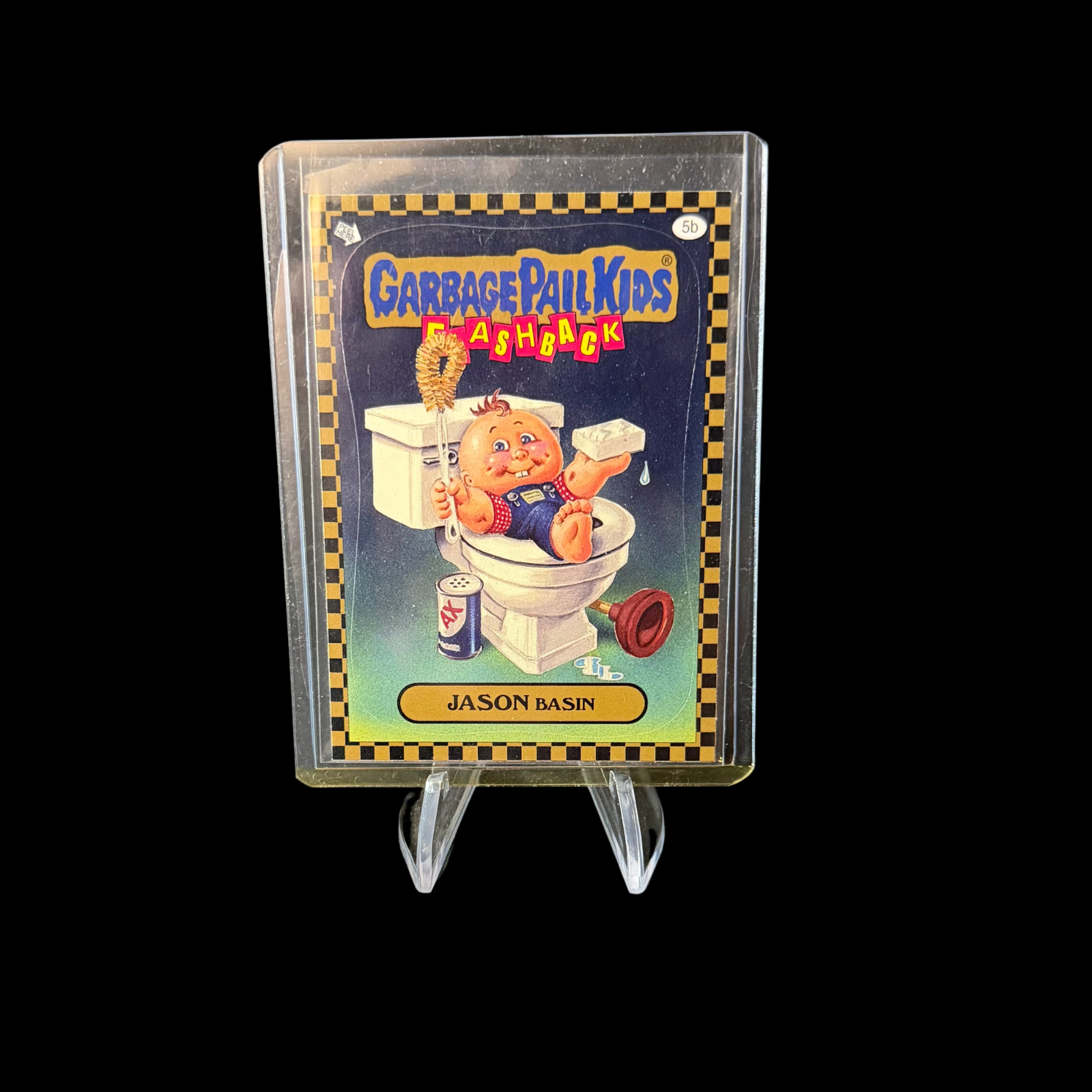 2010 GARBAGE PAIL KIDS FLASHBACK 1 JASON BASIN 5B GOLD BORDER CARD