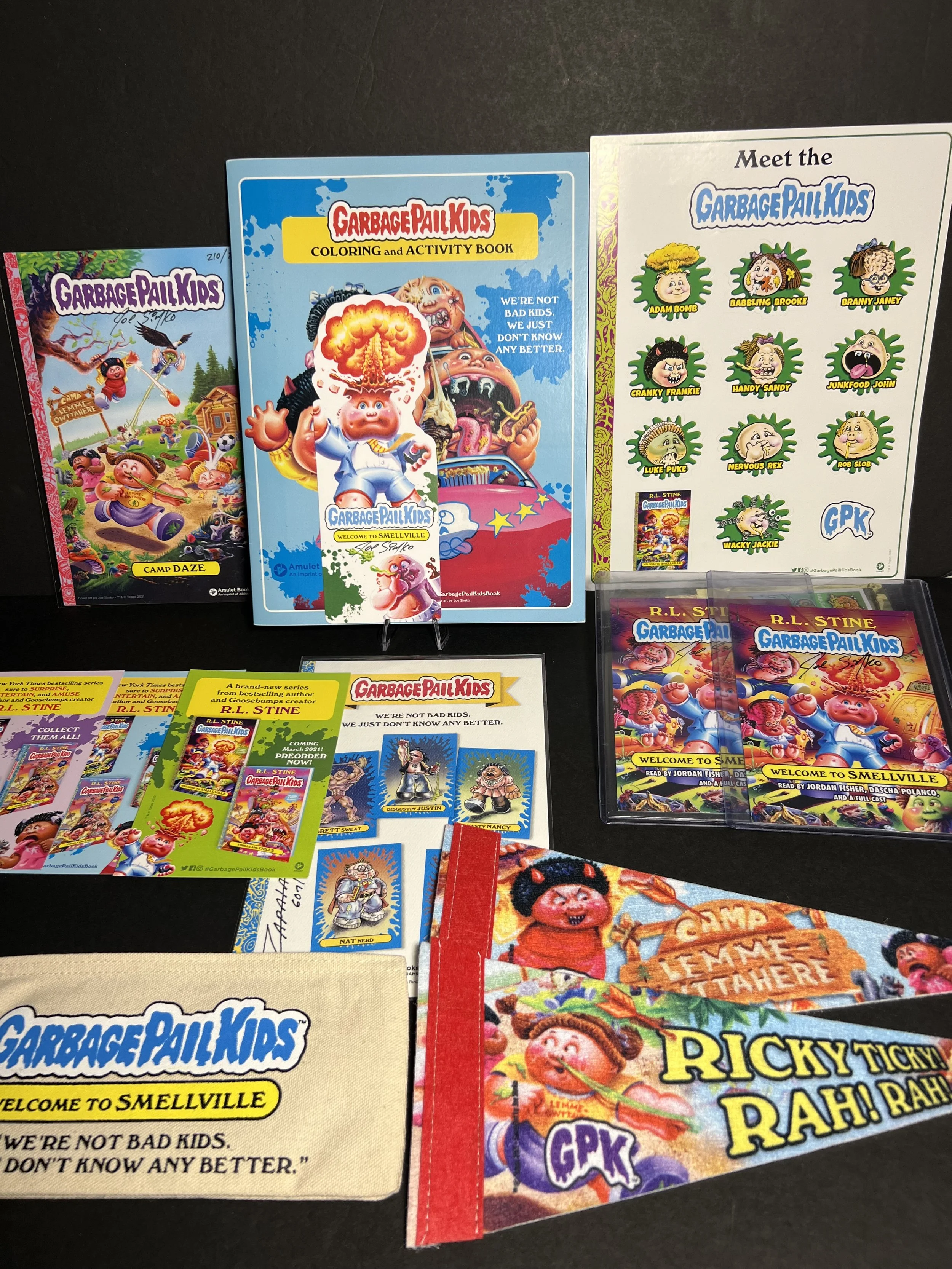 GARBAGE PAIL KIDS R.L. STINE SLIME COLLECTION LOT PROMOS