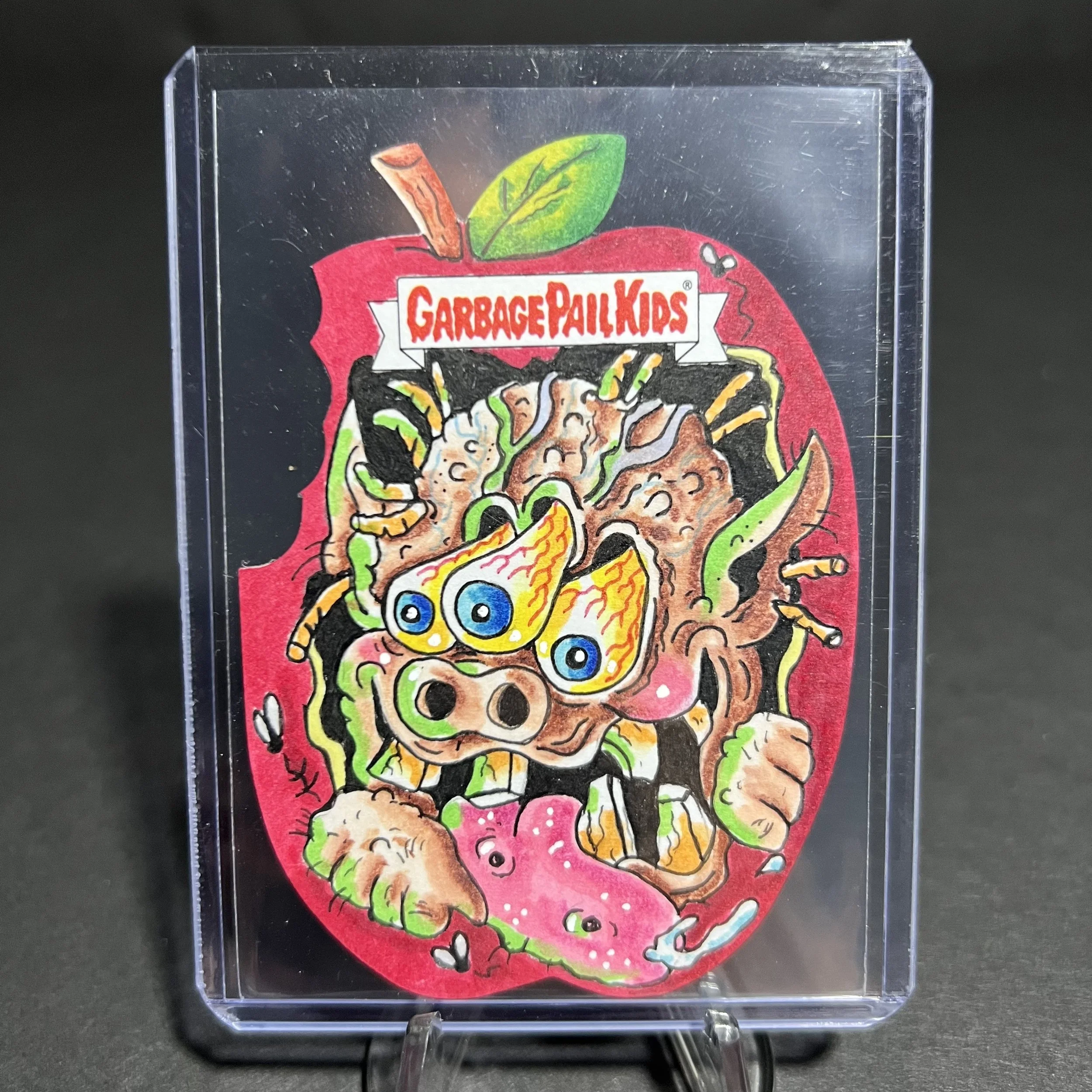 MICHAEL MUTANT APPLE SKETCH CARD BY Chad Scheres LATE TO SCHOOL