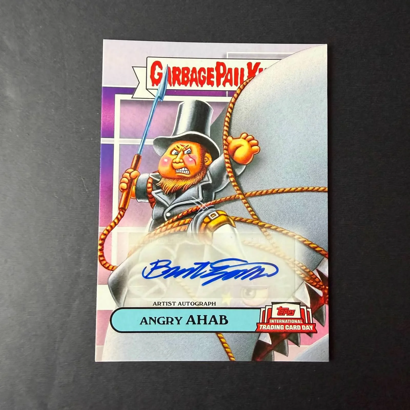 2022 International Trading Card Day - Autograph Angry Ahab - Brent Engstrom 38/100