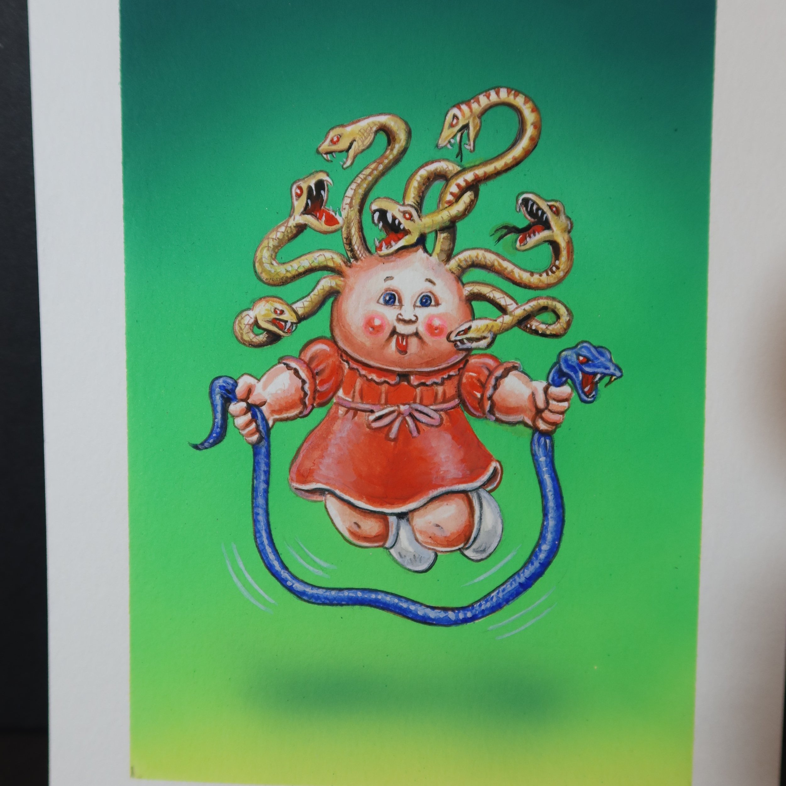 GPK Bizzare Holidays- World Snake Day "COBRA KYRA" "SERPENT TINA" Final Art by Neil Camera