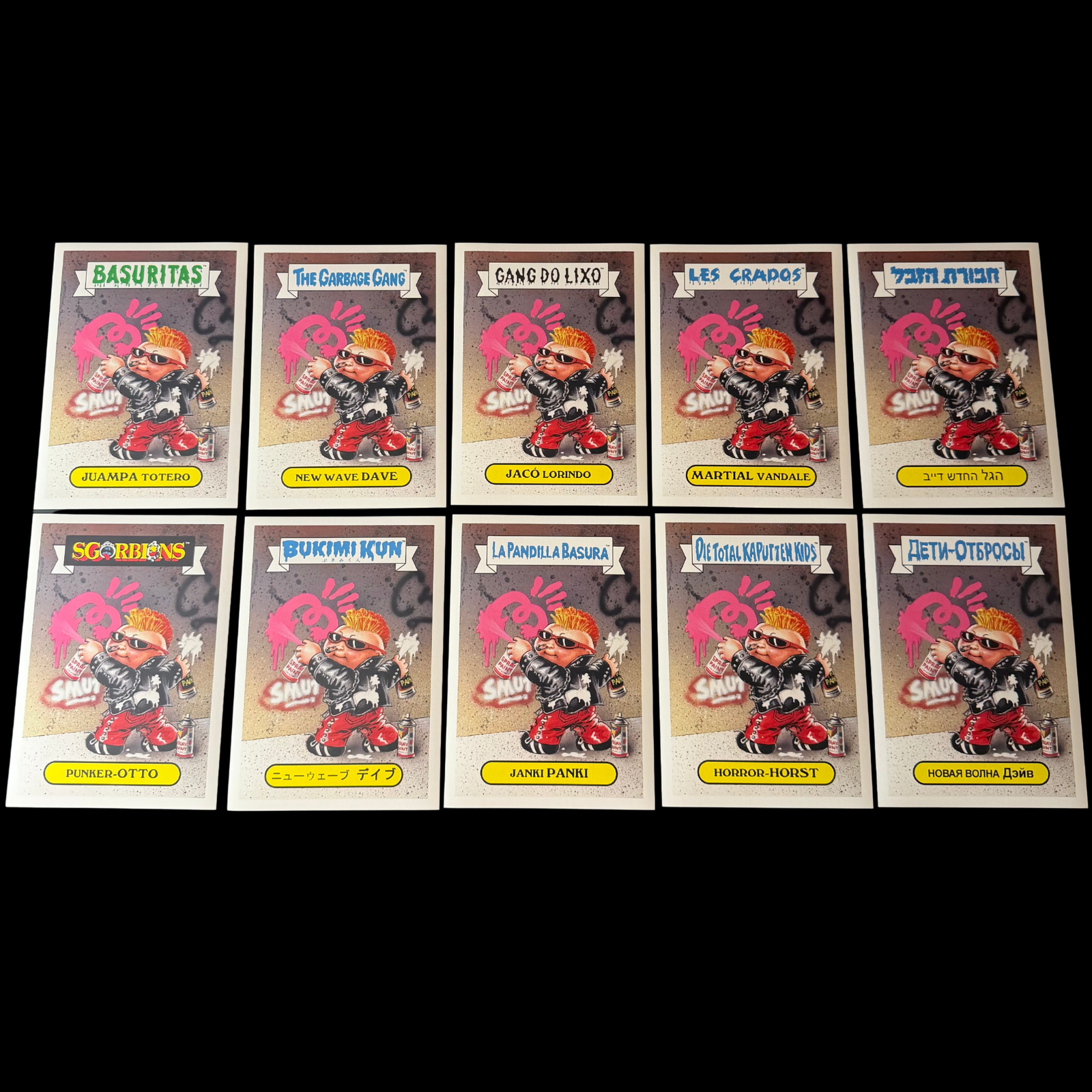 GARBAGE PAIL KIDS 30TH ANNIVERSARY FOREIGN LEGION NEW WAVE DAVE SDCC SET /400
