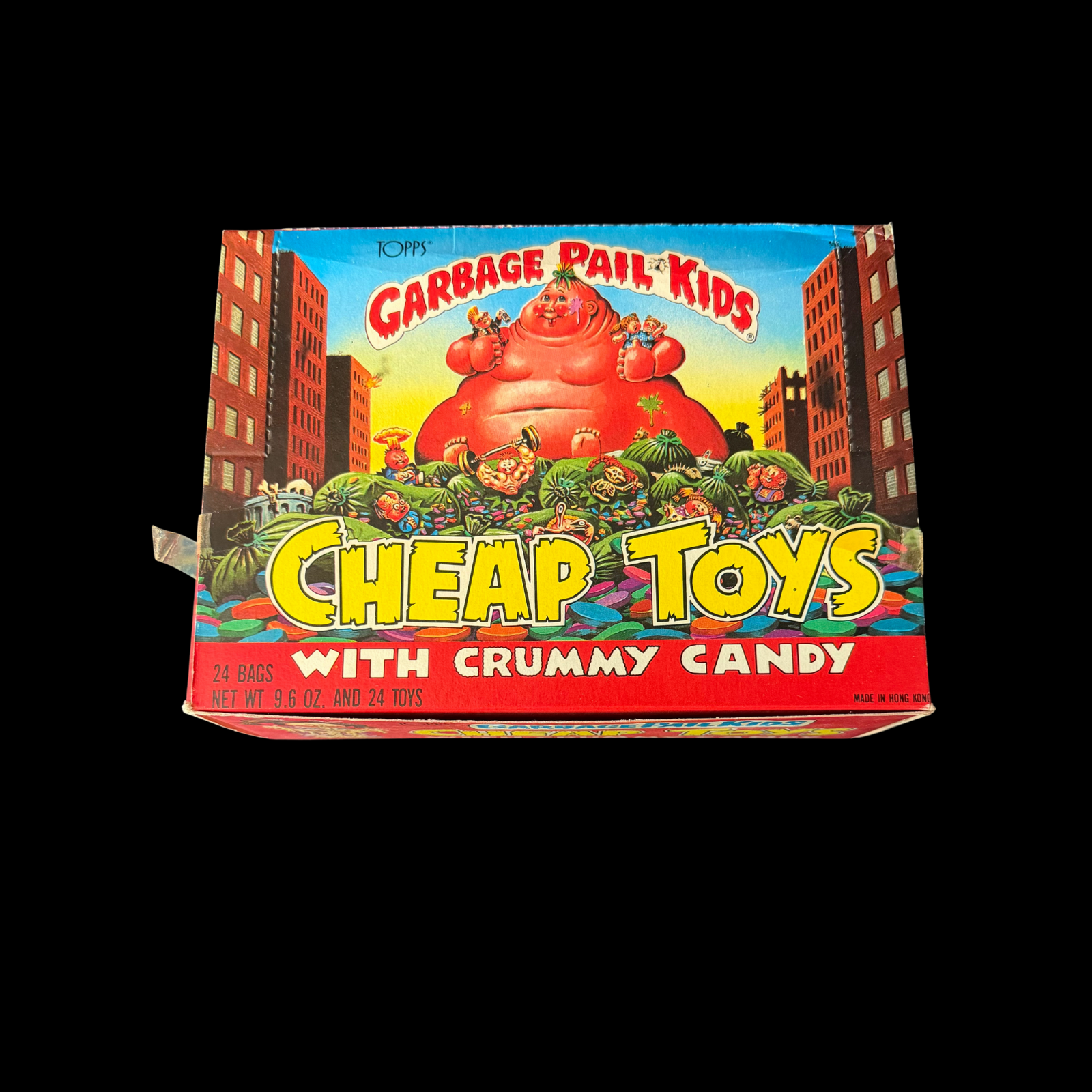 GARBAGE PAIL KIDS CHEAP TOYS EMPTY BOX LABELED