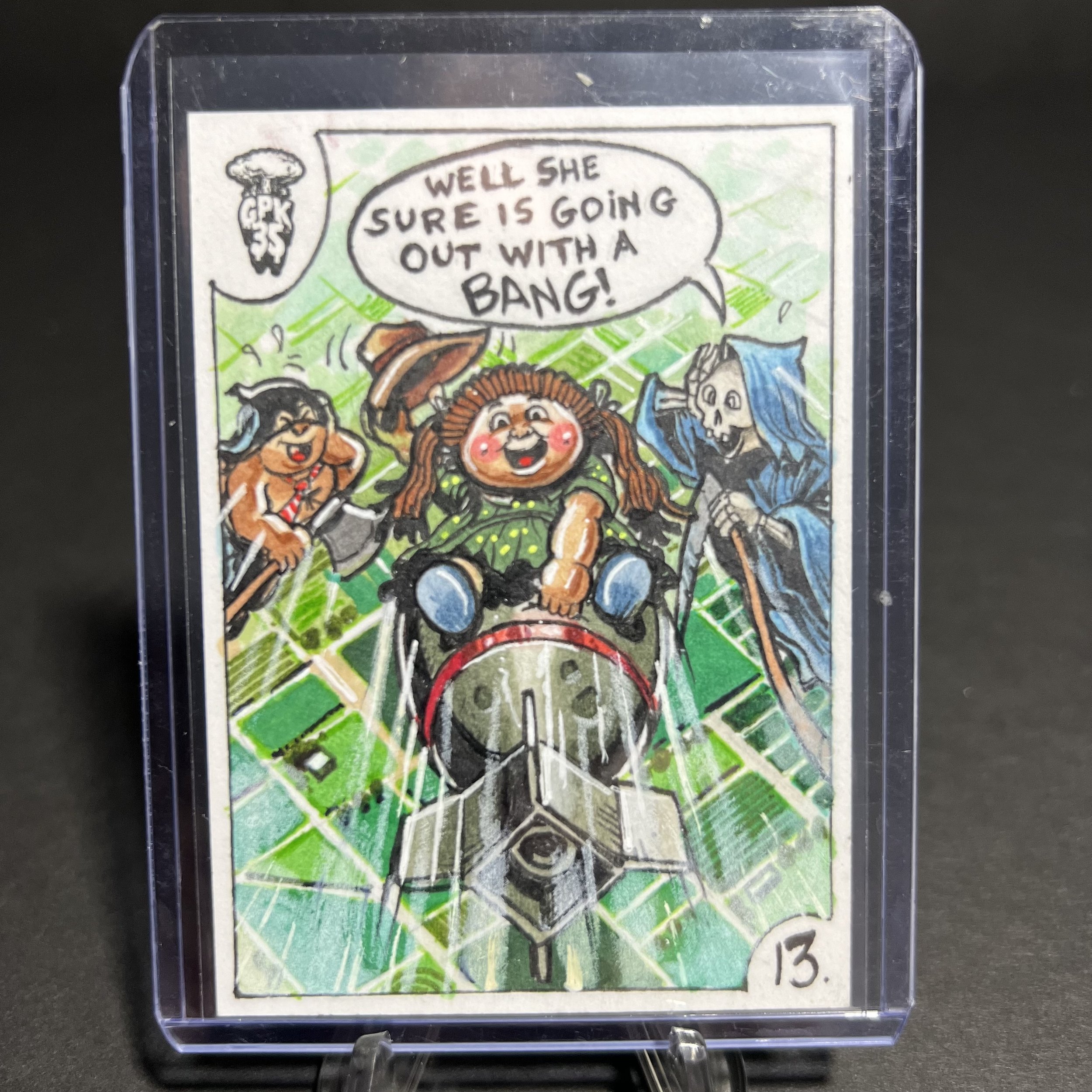 GRIM JIM & MAX AXE SKETCH CARD BY CHRIS MEEKS 2020 HALLOWEEN STORIES