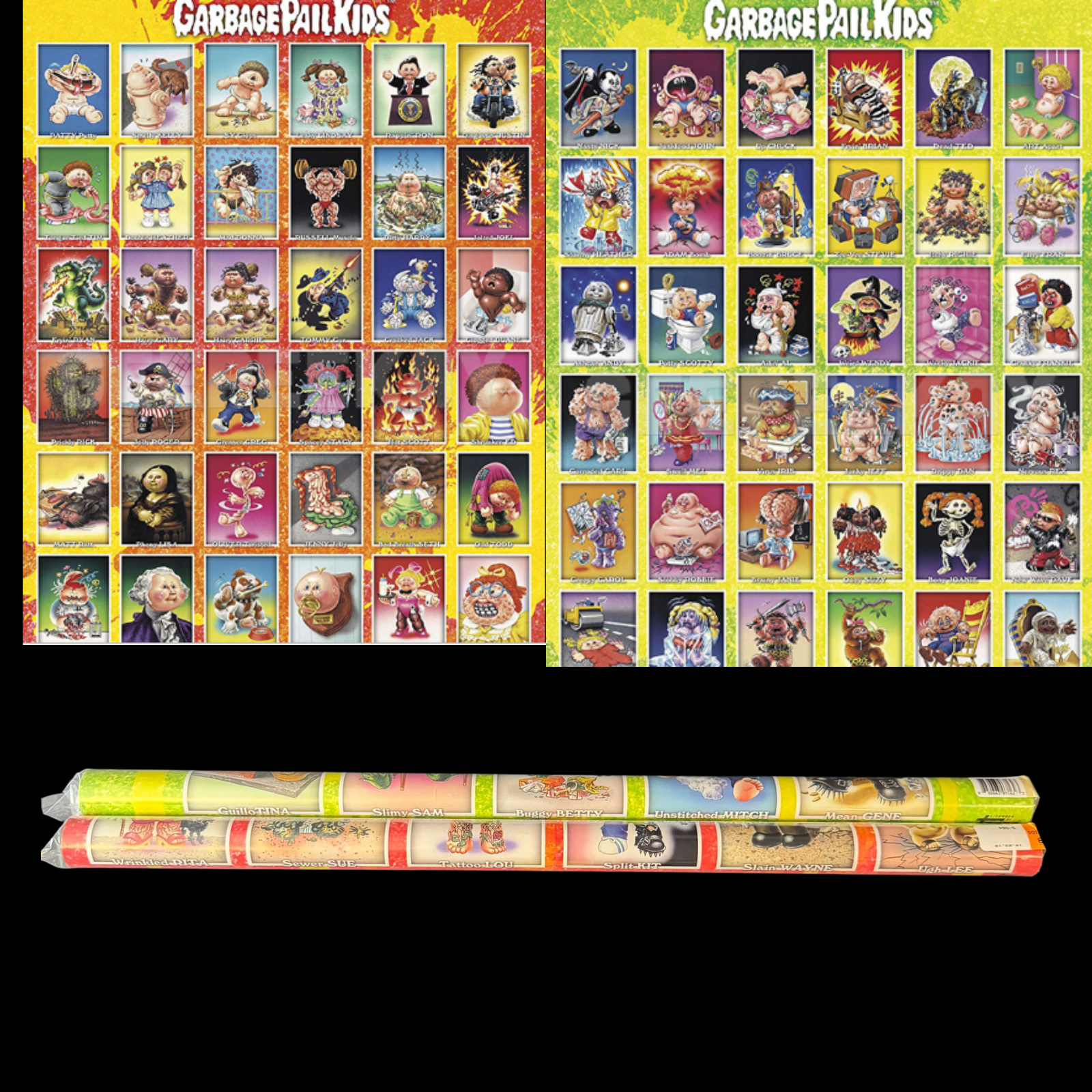 GARBAGE PAIL KIDS SEASON 1 & 2 POSTERS 34x22.376 TRENDS INC LOT OF 2
