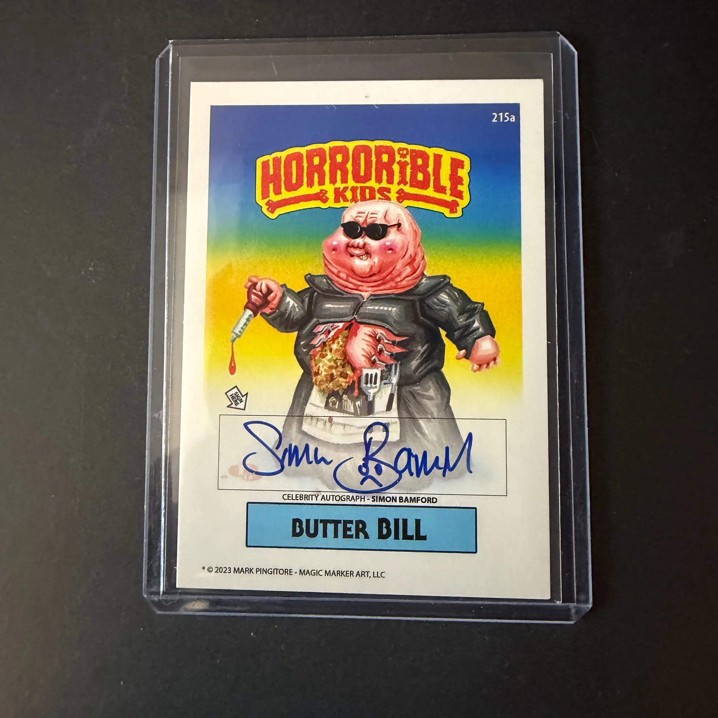 Horrible Kids Butter Bill Autographed Card – Simon Bamford 12/50 (2023)