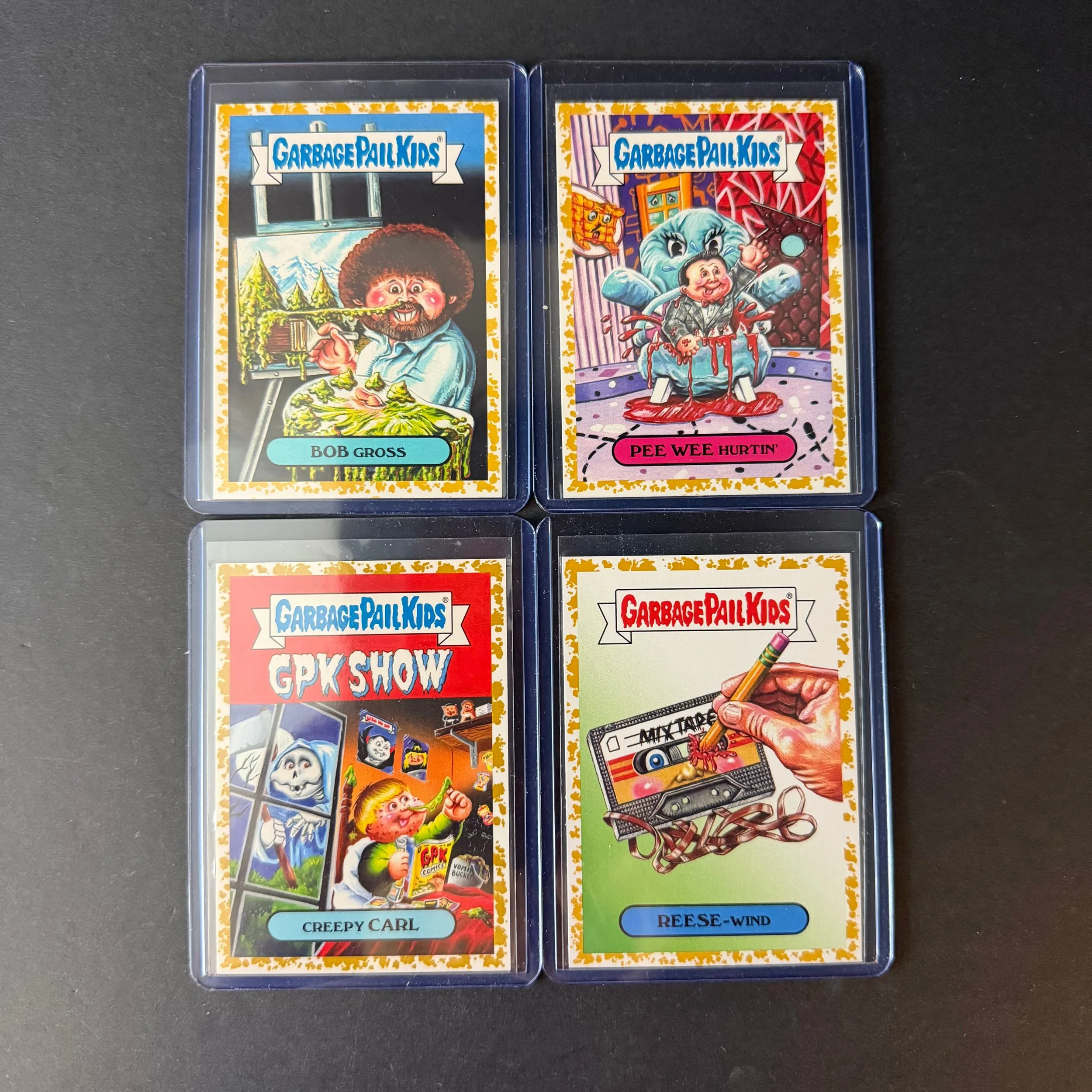 GARBAGE PAIL KIDS 2018 WE HATE THE 80'S GOLD CARD LOT OF 4