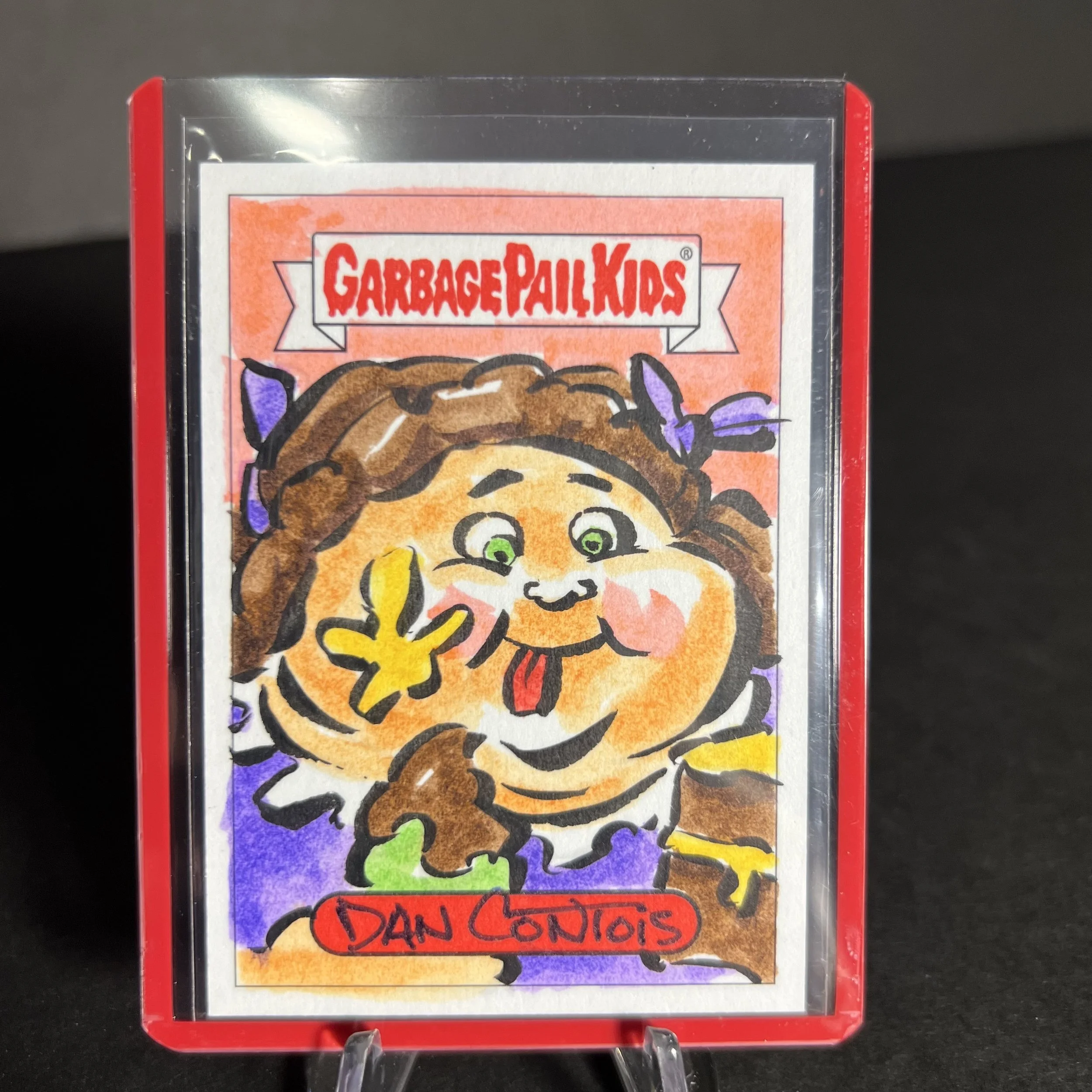 GARBAGE PAIL KIDS LARGE MARGE SKETCH CARD DAN CONTOIS DISGUSTING DATING 2022