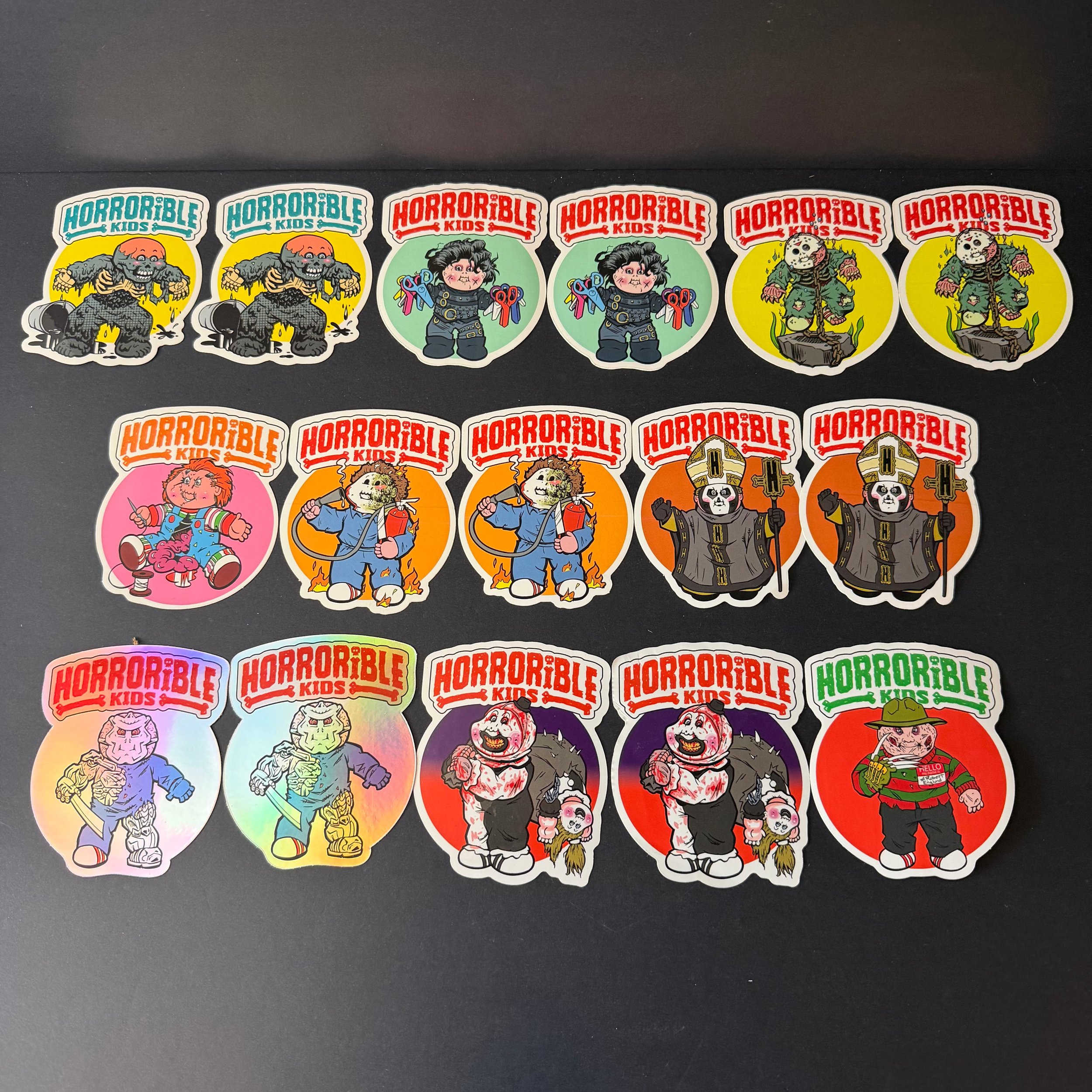 Horrible Kids Lot of 16 Stickers – Series 1–9