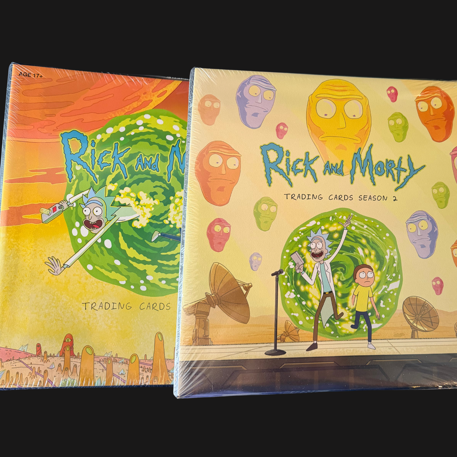 RICK AND MORTY SEASON 1 & 2 BINDER LOT SEALED