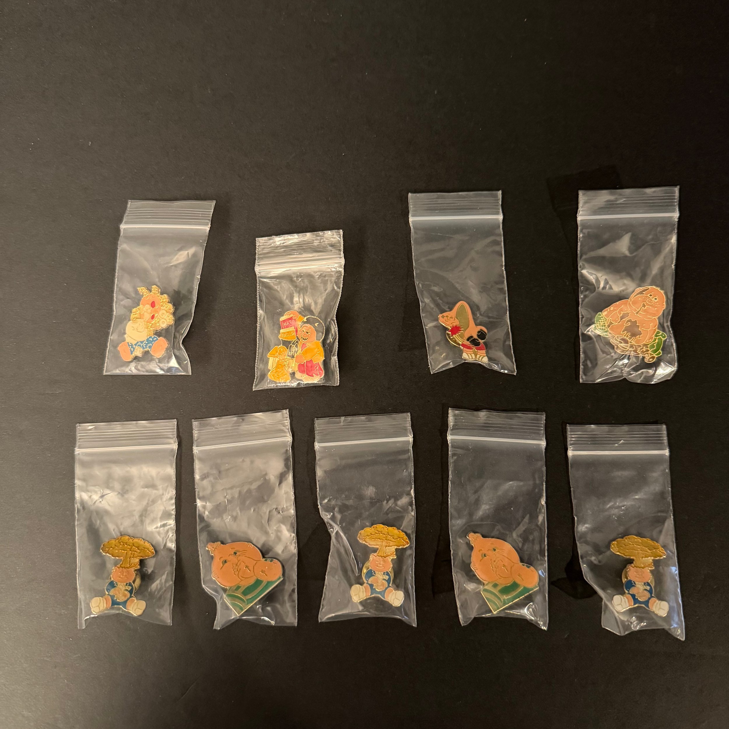 Garbage Pail Kids Les Crados Pins (Lot of 9)- Various Characters