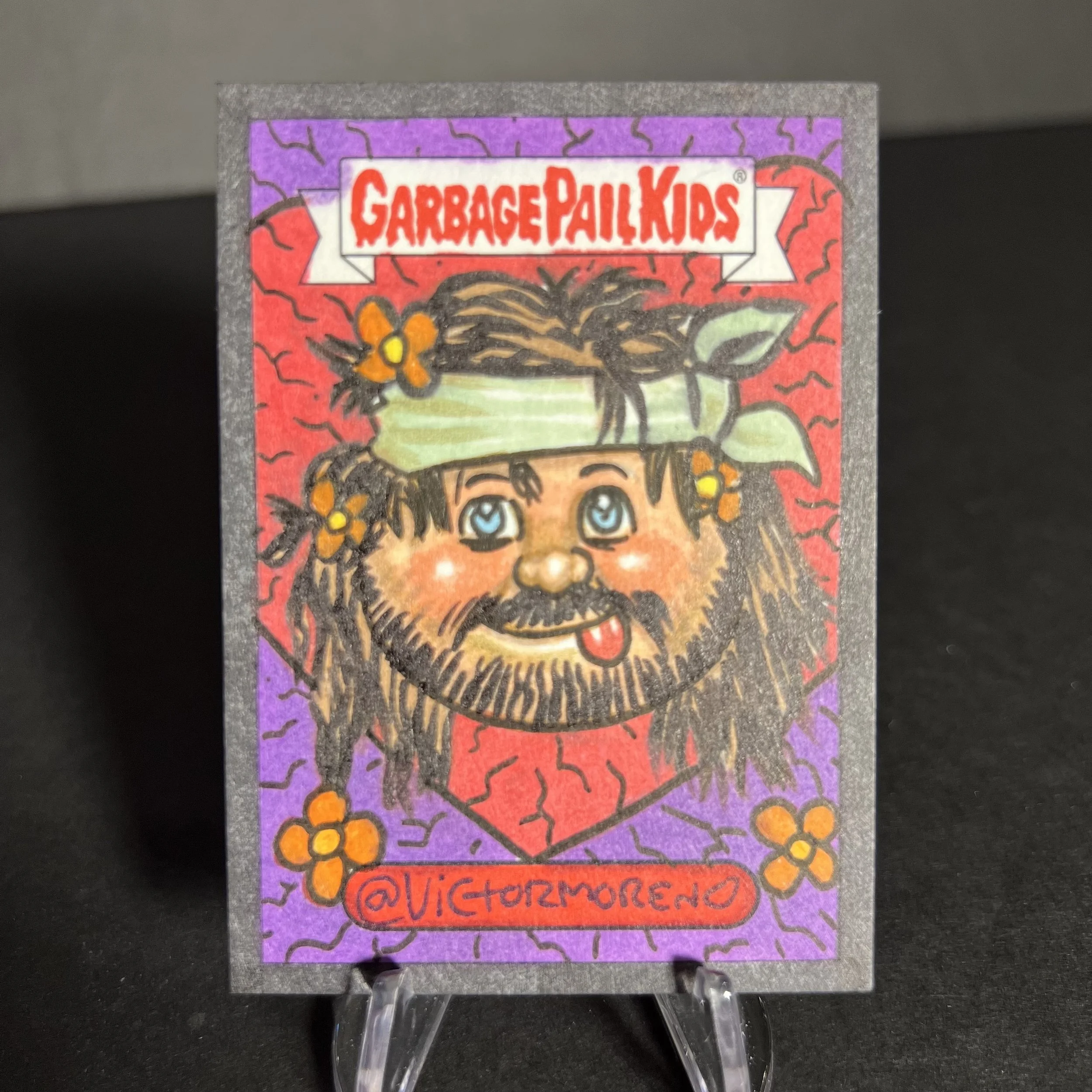 GARBAGE PAIL KIDS HIPPIE SKIPPY SKETCH CARD BRANDHEN DISGUSTING DATING 2022