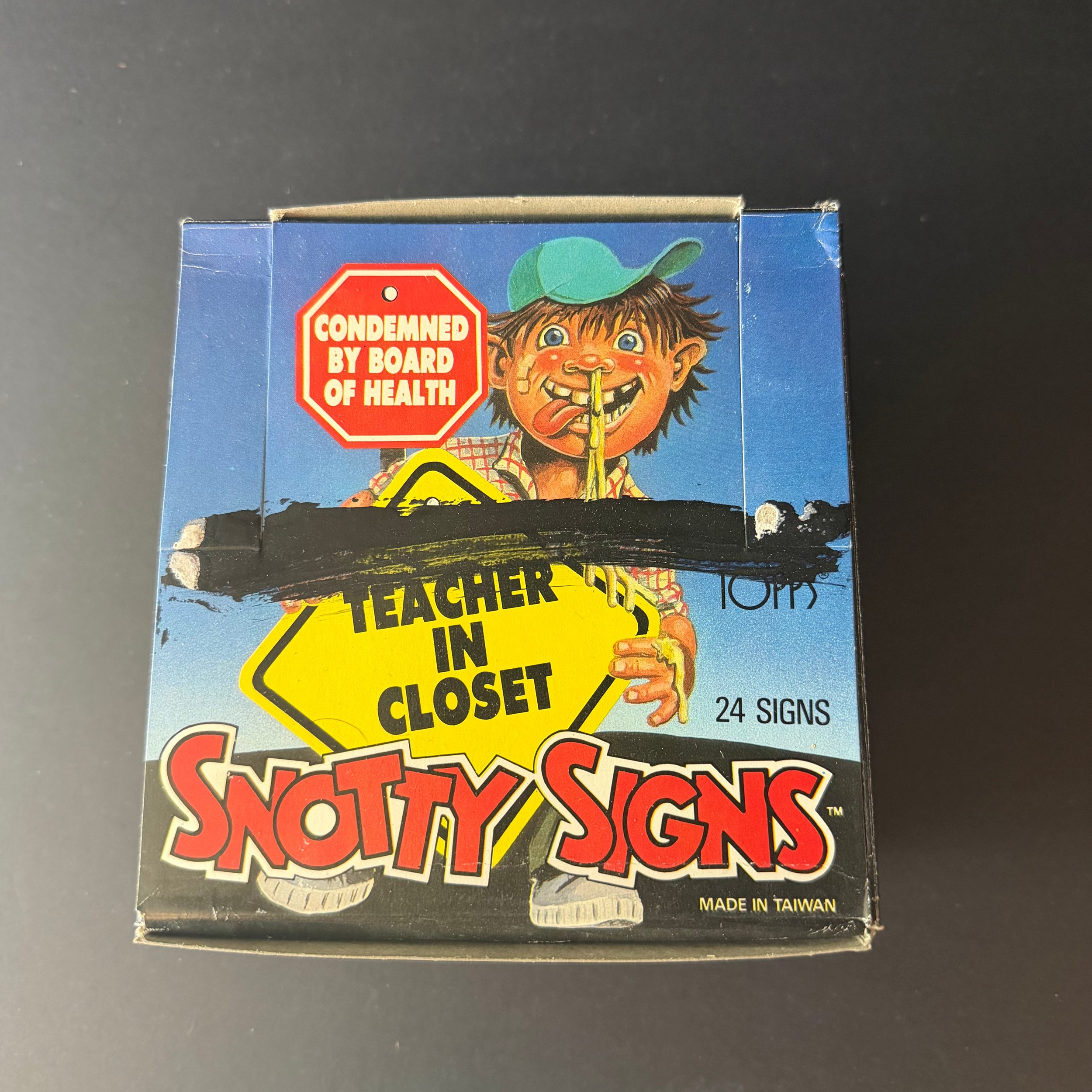 Snotty Signs Sticker Box 1986 Topps 24 Packs Unsealed Vintage