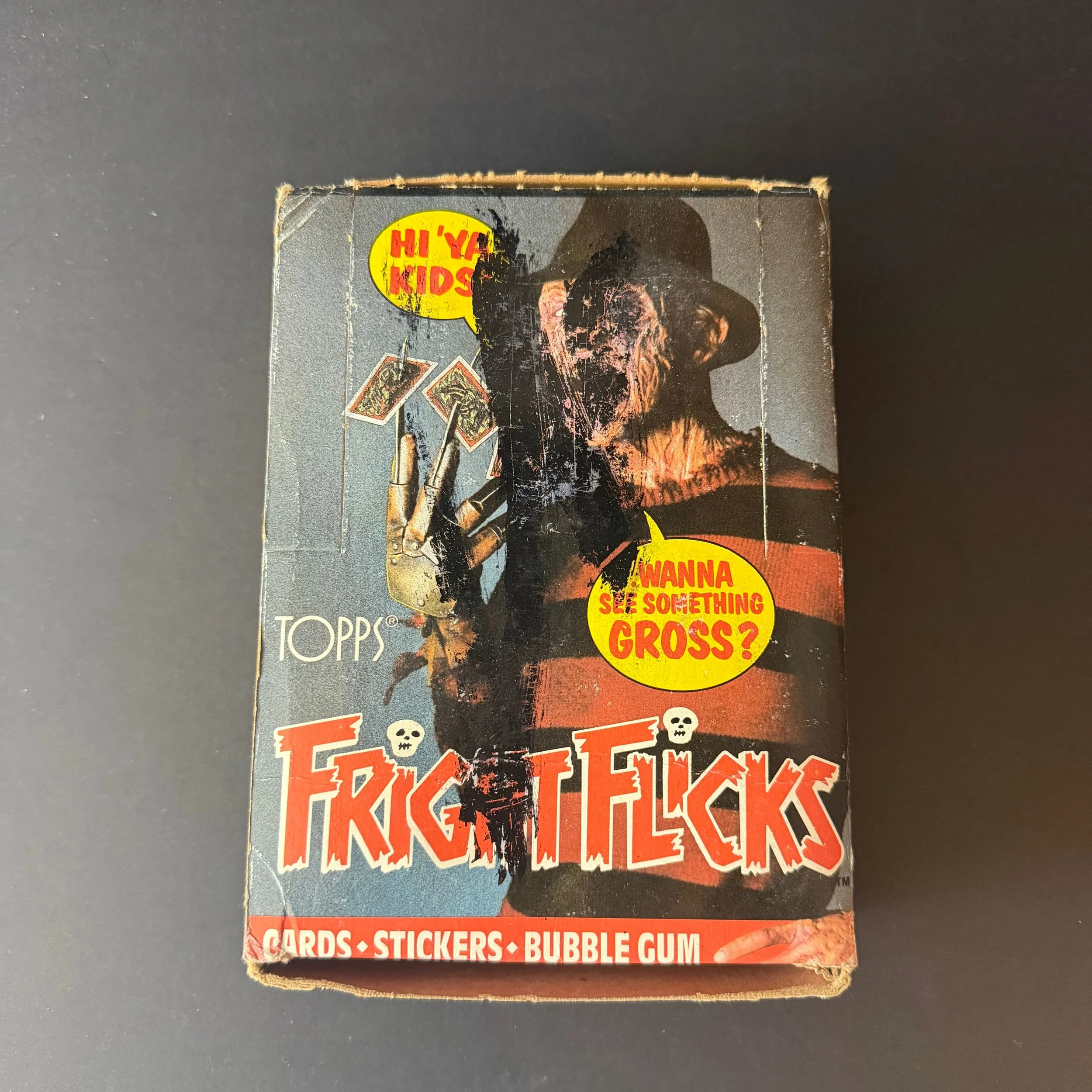 Fright Flicks Complete Cards & Stickers Box 1988 Topps Unsealed Horror