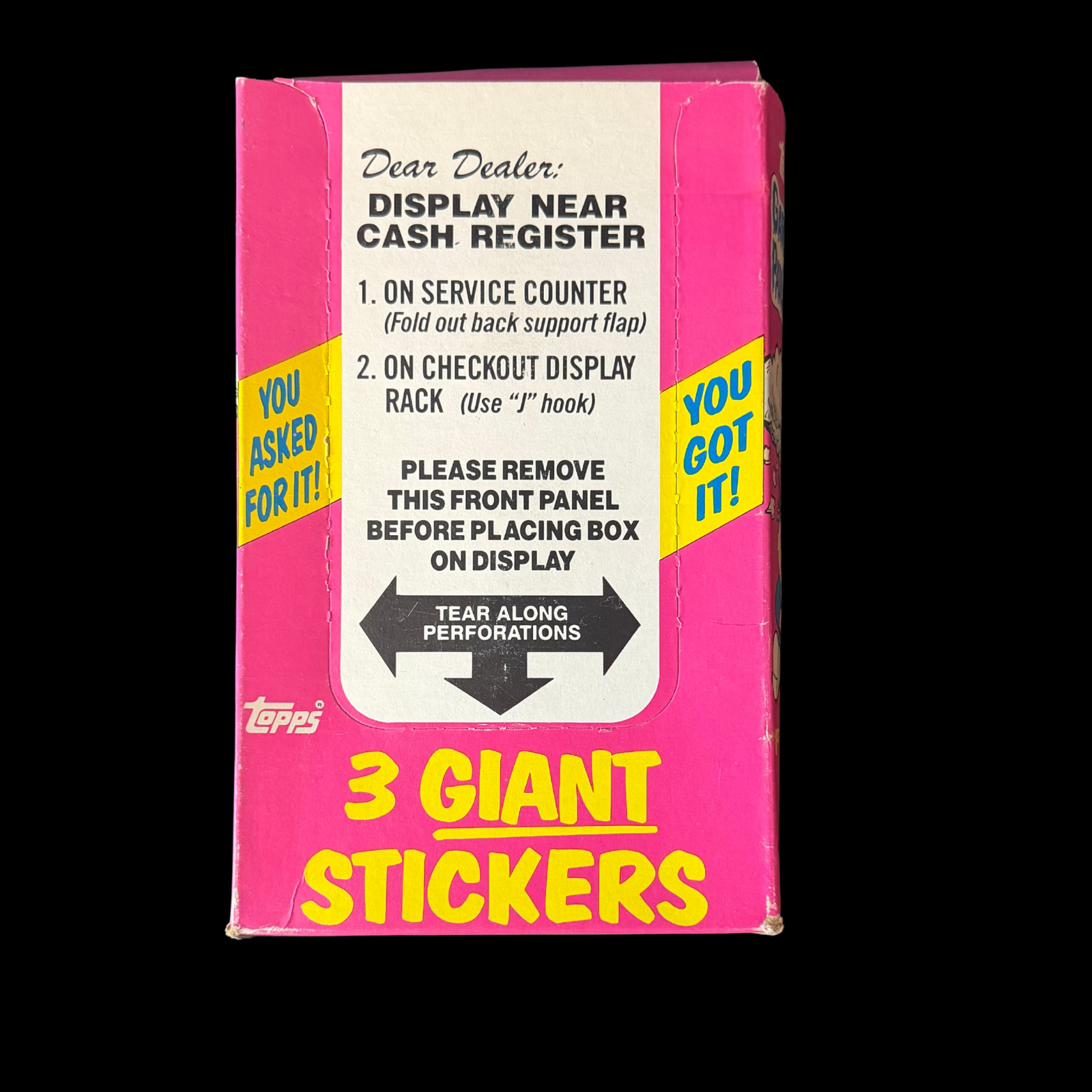 GARBAGE PAIL KIDS ORIGINAL SERIES 1 GIANT STICKERS BOX 36 PACKS