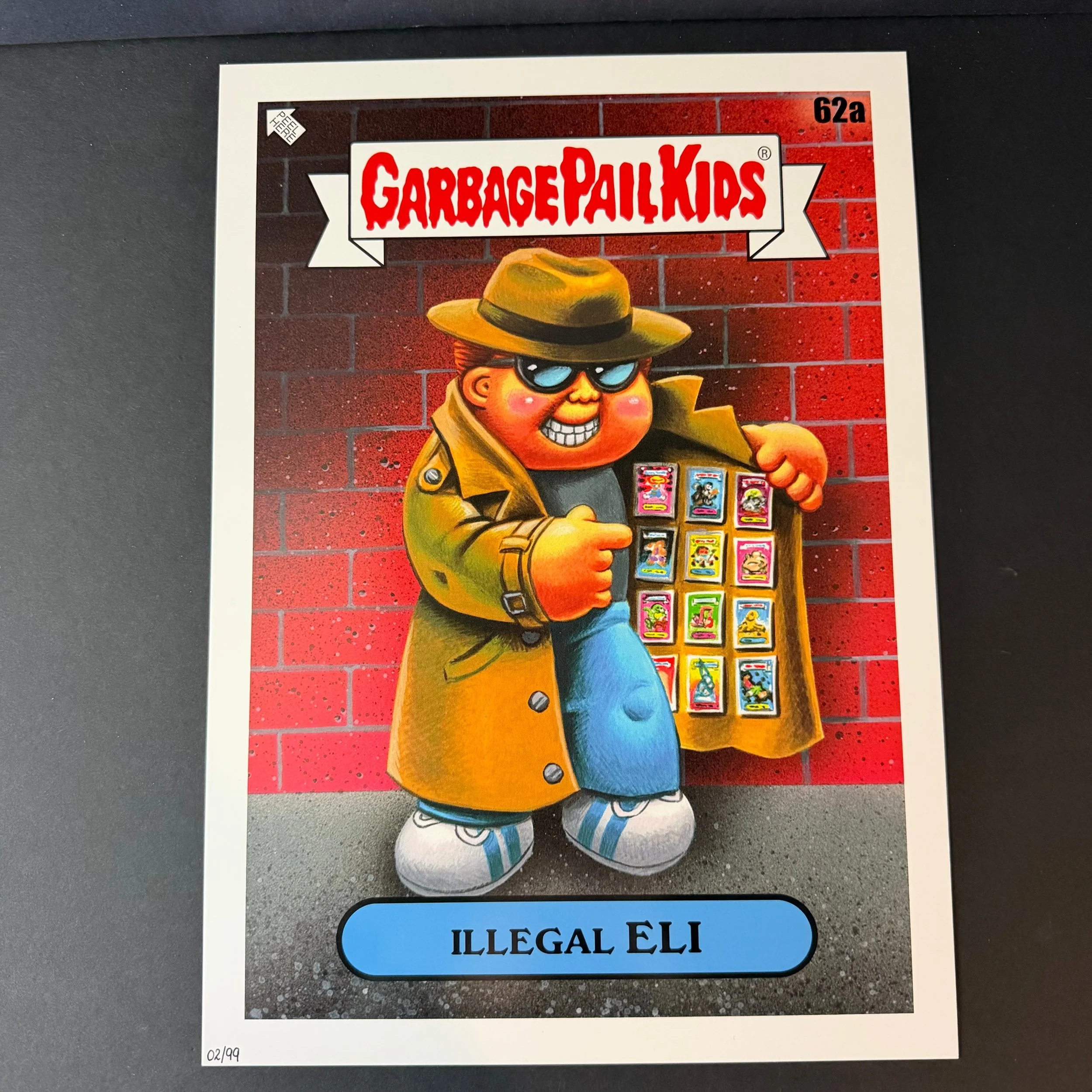 GARBAGE PAIL KIDS ILLEGAL ELI GIANT GOLD JUMBO CARD BRENT ENGSTROM