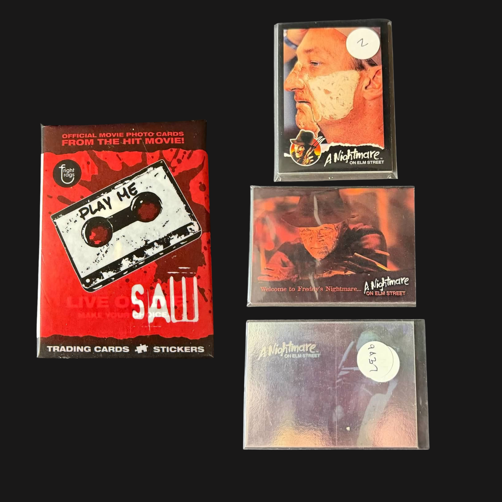 SAW & NIGHTMARE ON ELM STREET Horror Trading Card Pack Lot