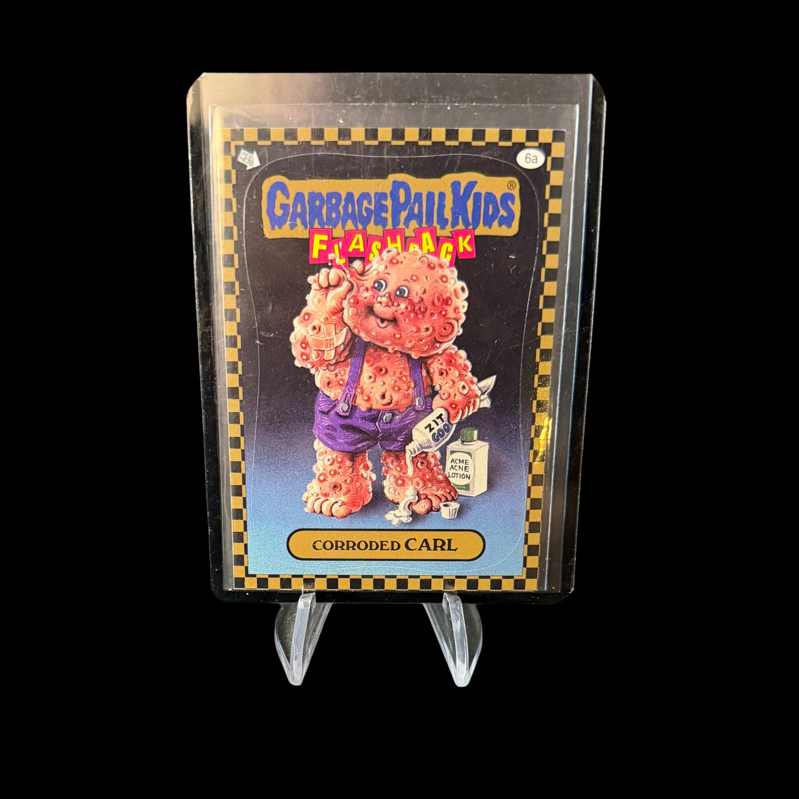 2010 GARBAGE PAIL KIDS FLASHBACK 1 CORRODED CARL 6A GOLD BORDER CARD