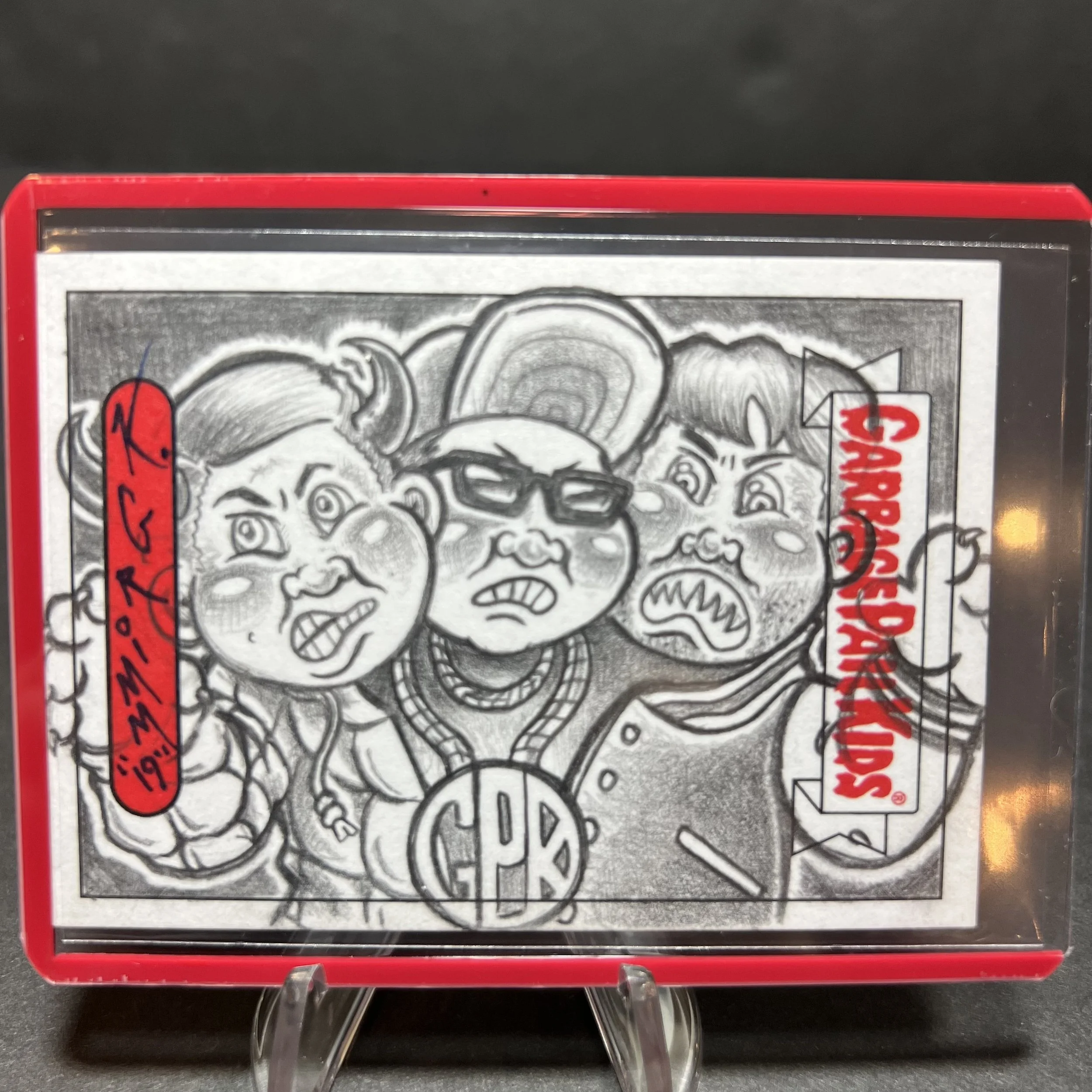 GARBAGE PAIL KIDS BEASTY BOYD SKETCH CARD SHANE GARVEY GPK X NYC TAKEOVER 2019