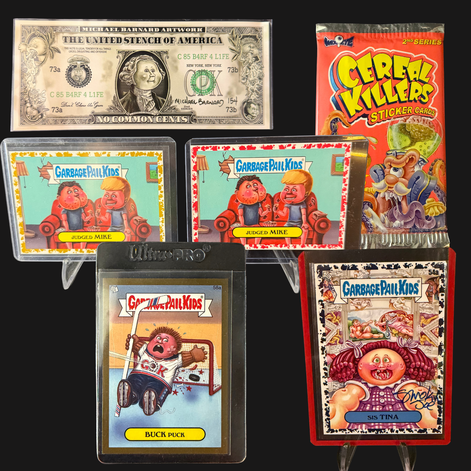 GARBAGE PAIL KIDS WE HATE THE 90S GO ON VACATION CEREAL KILLERS LOT