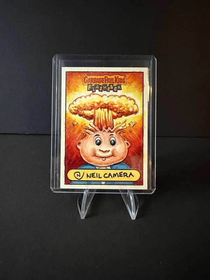 Flashback Series 3 Adam Bomb Sketch Card by Neil Camera
