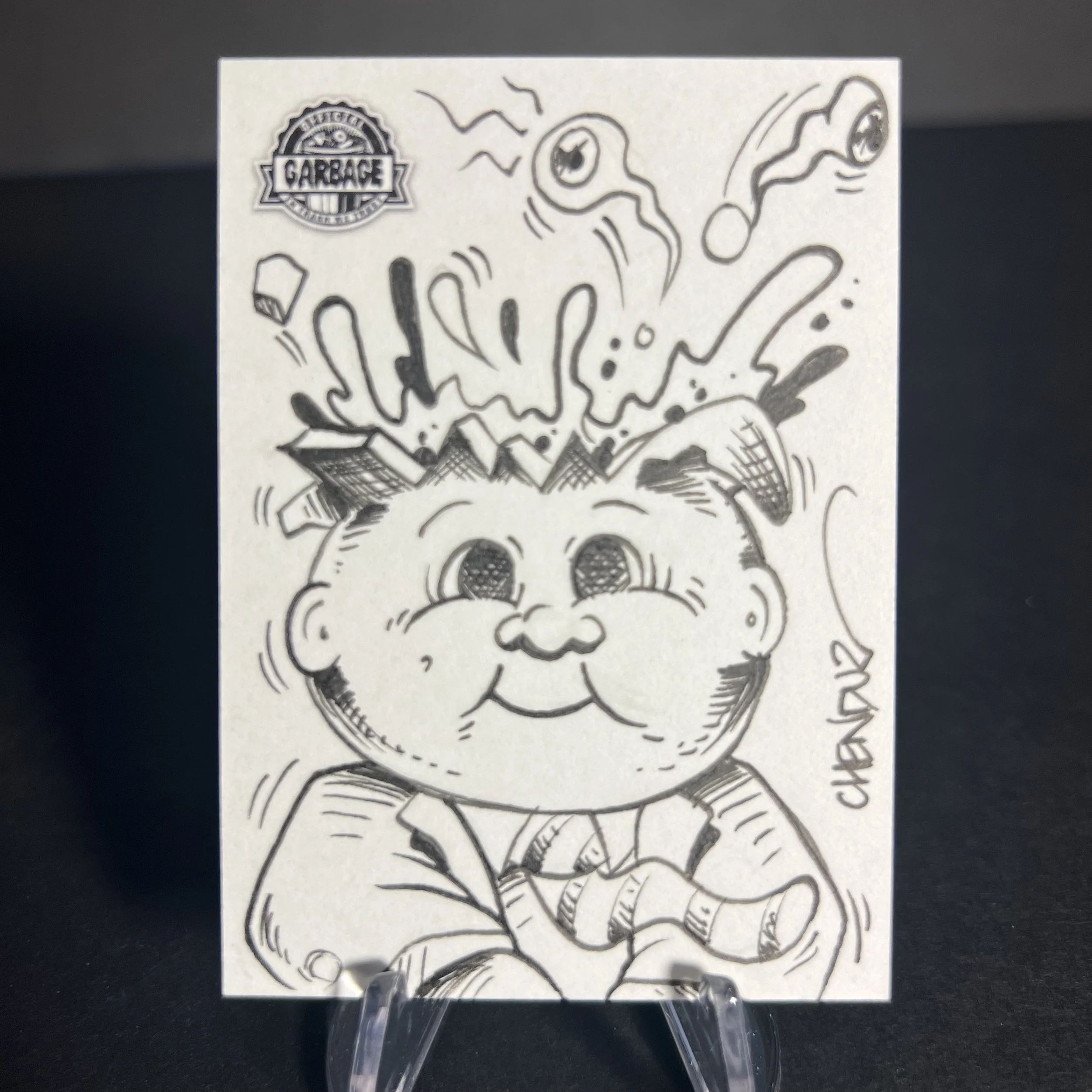 GARBAGE PAIL KIDS ADAM BOMB SKETCH CARD CHENDUZ KRASHERS 2021