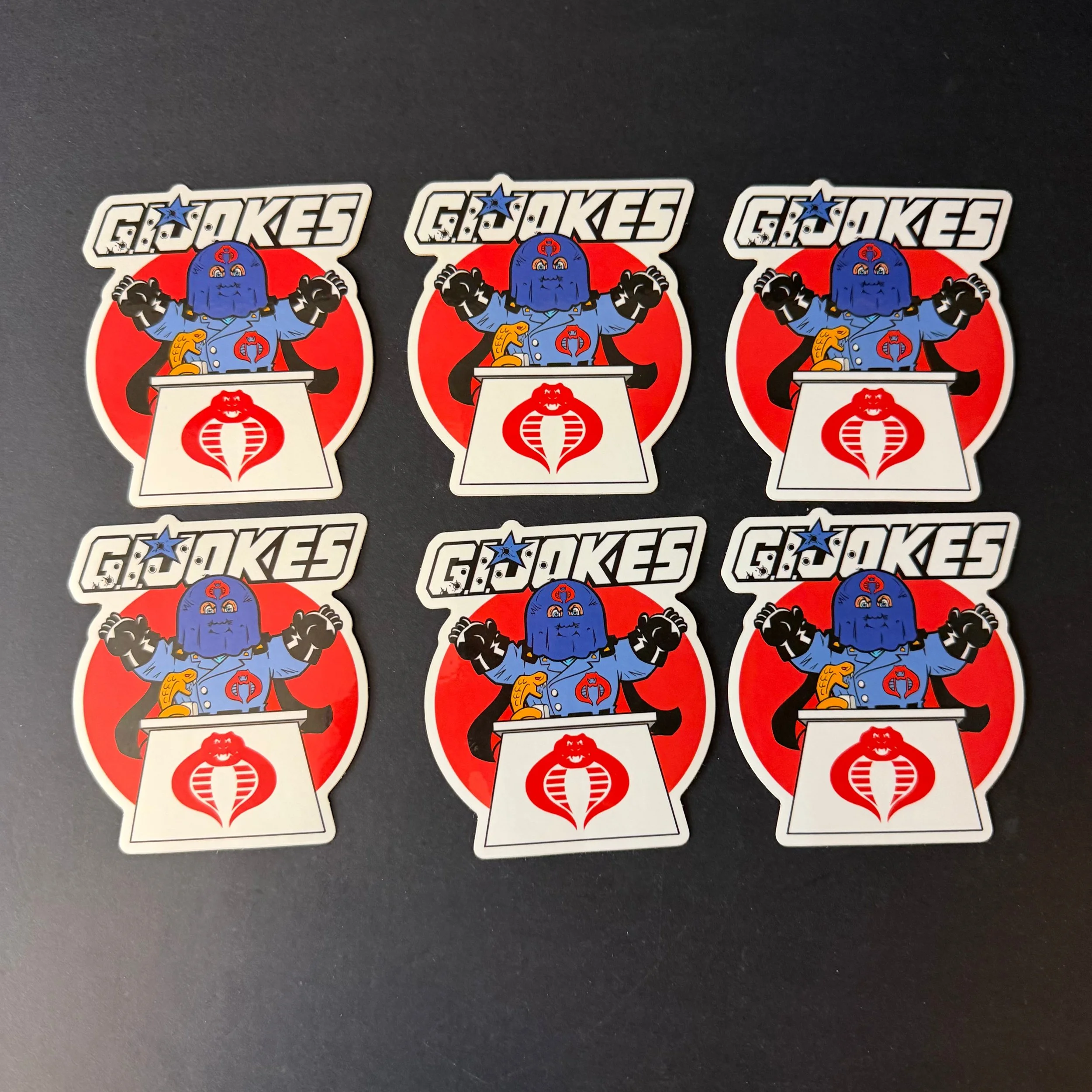 GI Jokes Mark Pingitore Sticker Lot – 6 Stickers