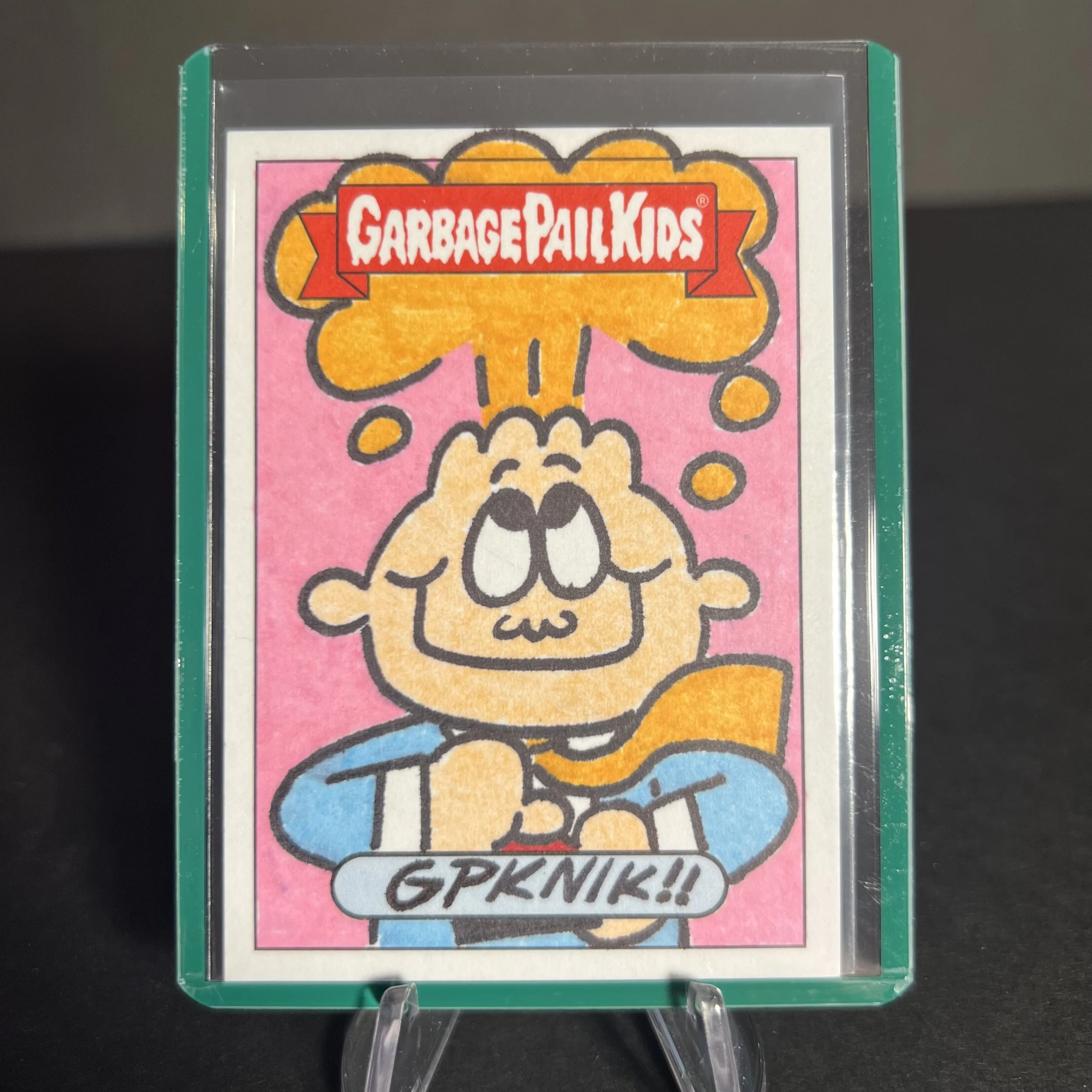 GARBAGE PAIL KIDS ADAM BOMB SKETCH CARD GPK NIK WE HATE HOLIDAY SEASON 2019