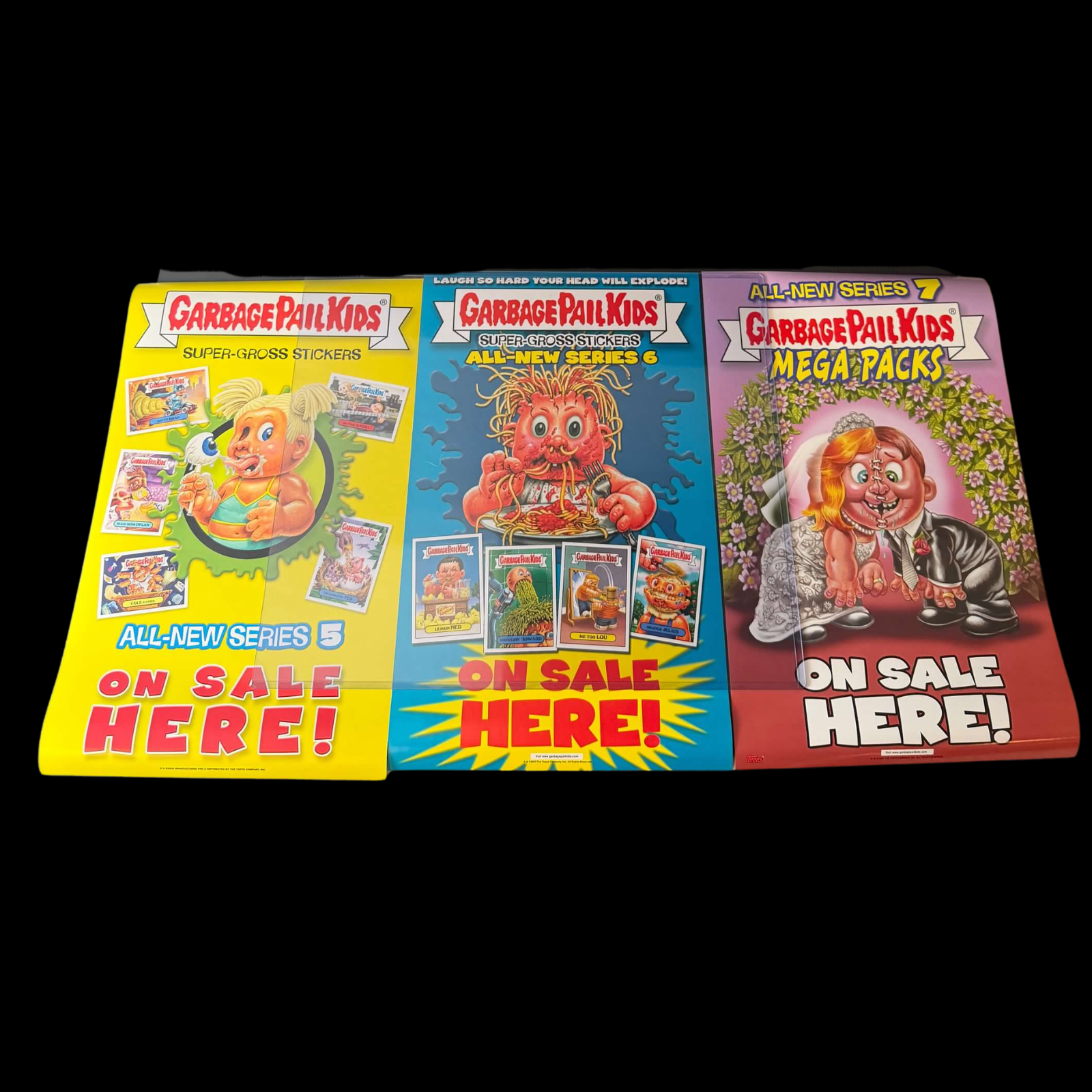 GARBAGE PAIL KIDS ANS5 & ANS6 POSTERS 17x10.5 LOT OF 3