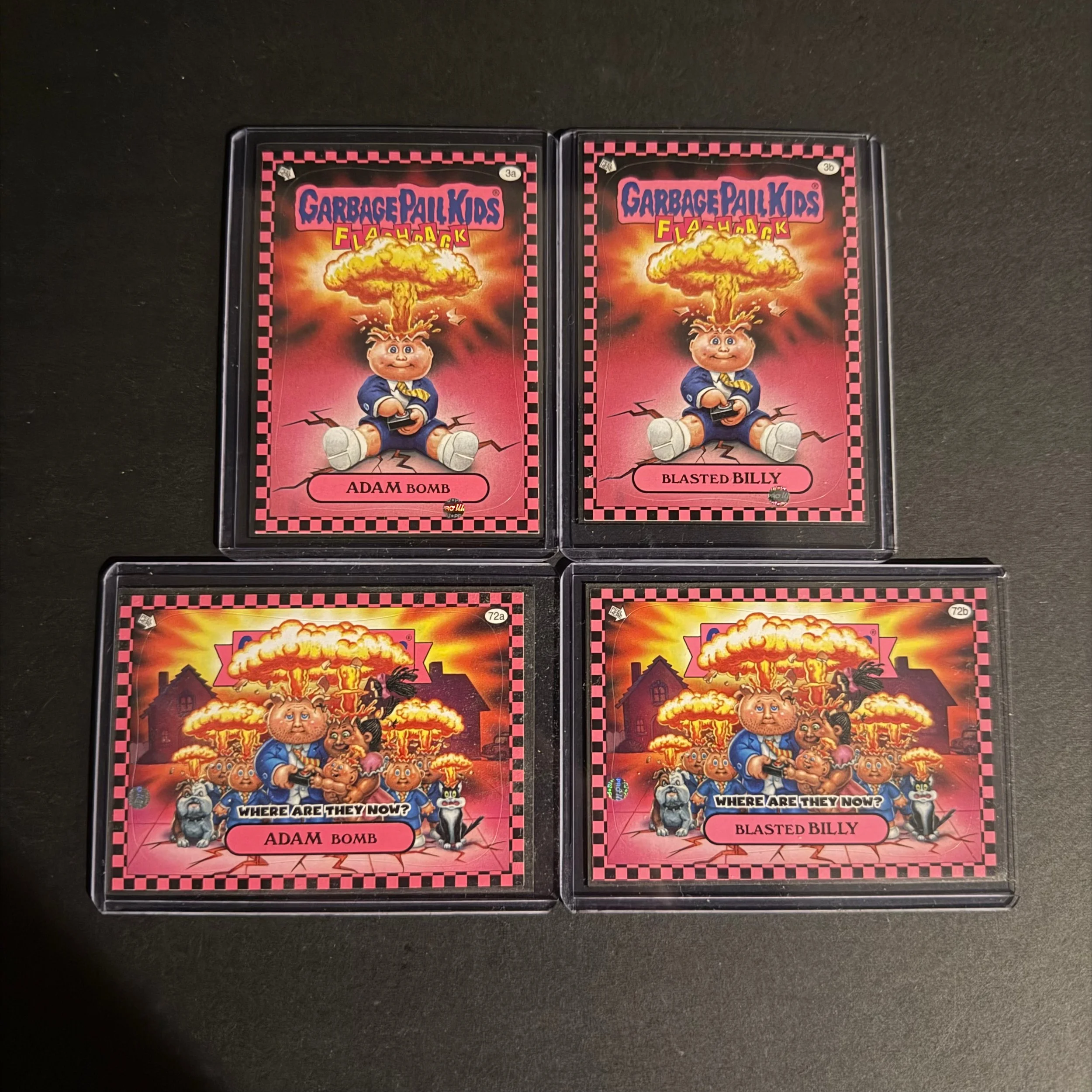 Garbage Pail Kids Flashback Series 1 Pink Adam & Billy Lot of 4 GPK