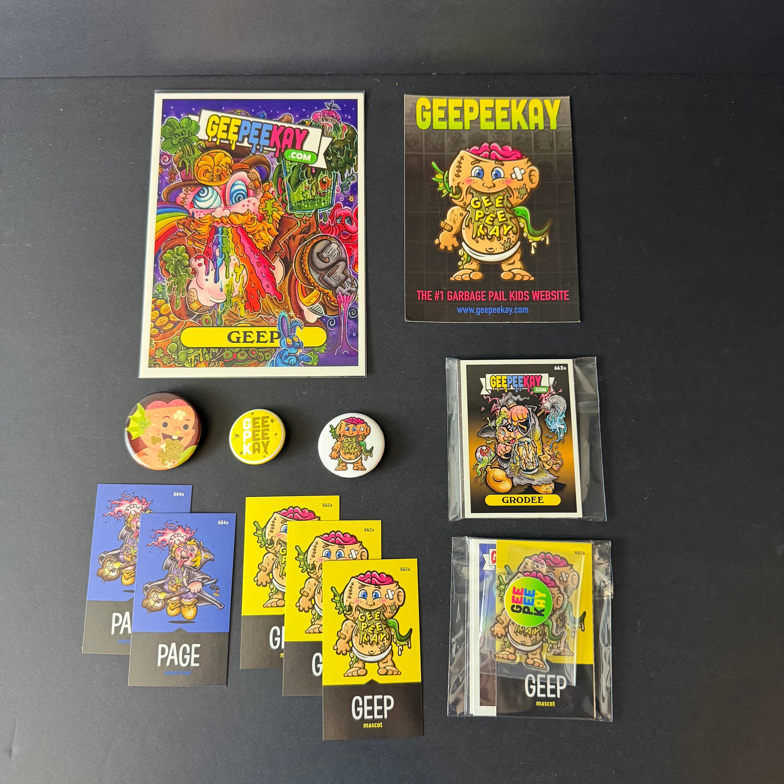 Garbage Pail Kids GeePeeKay Pin Lot of 12 GPK Artist Collectible Pins