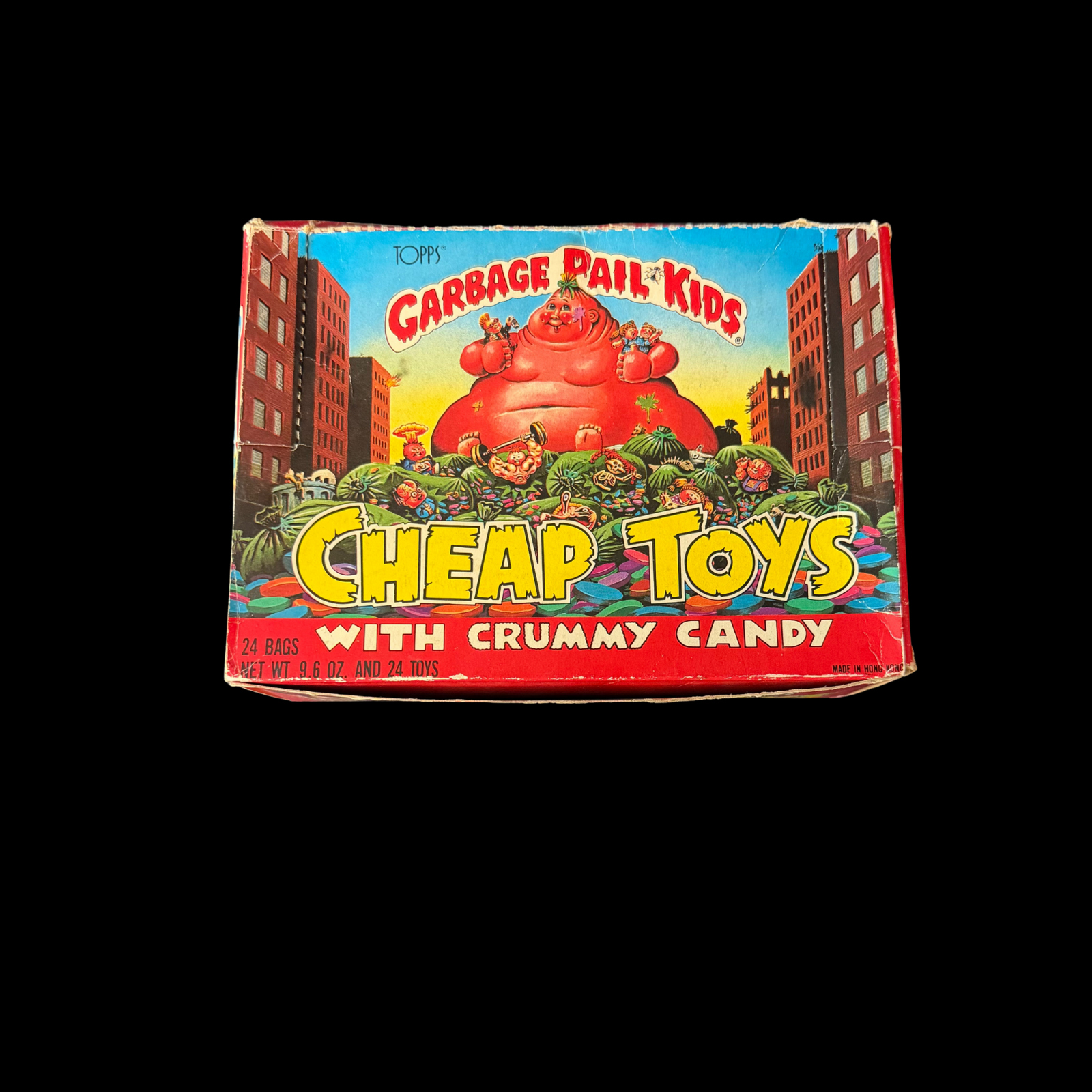 GARBAGE PAIL KIDS CHEAP TOYS EMPTY BOX LABELED