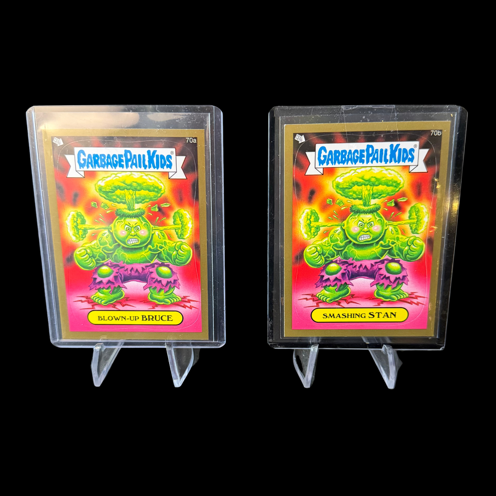 2013 GARBAGE PAIL KIDS BRAND NEW SERIES 2 BLOWN-UP BRUCE 70A SMASHING STAN 70B GOLD