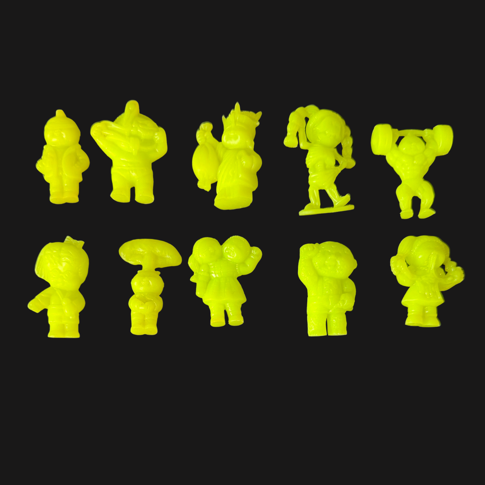 GARBAGE PAIL KIDS CHEAP TOYS NEON YELLOW SET RARE