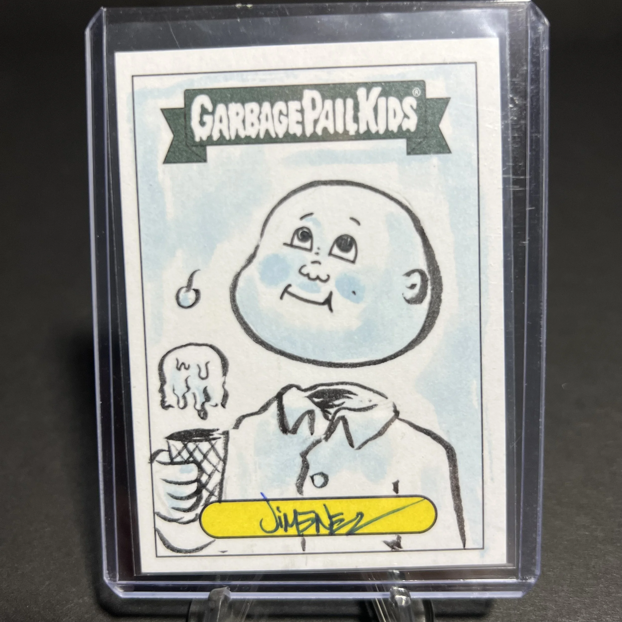 AIR HEAD JEAD SKETCH CARD BY JIMENEZ LATE TO SCHOOL