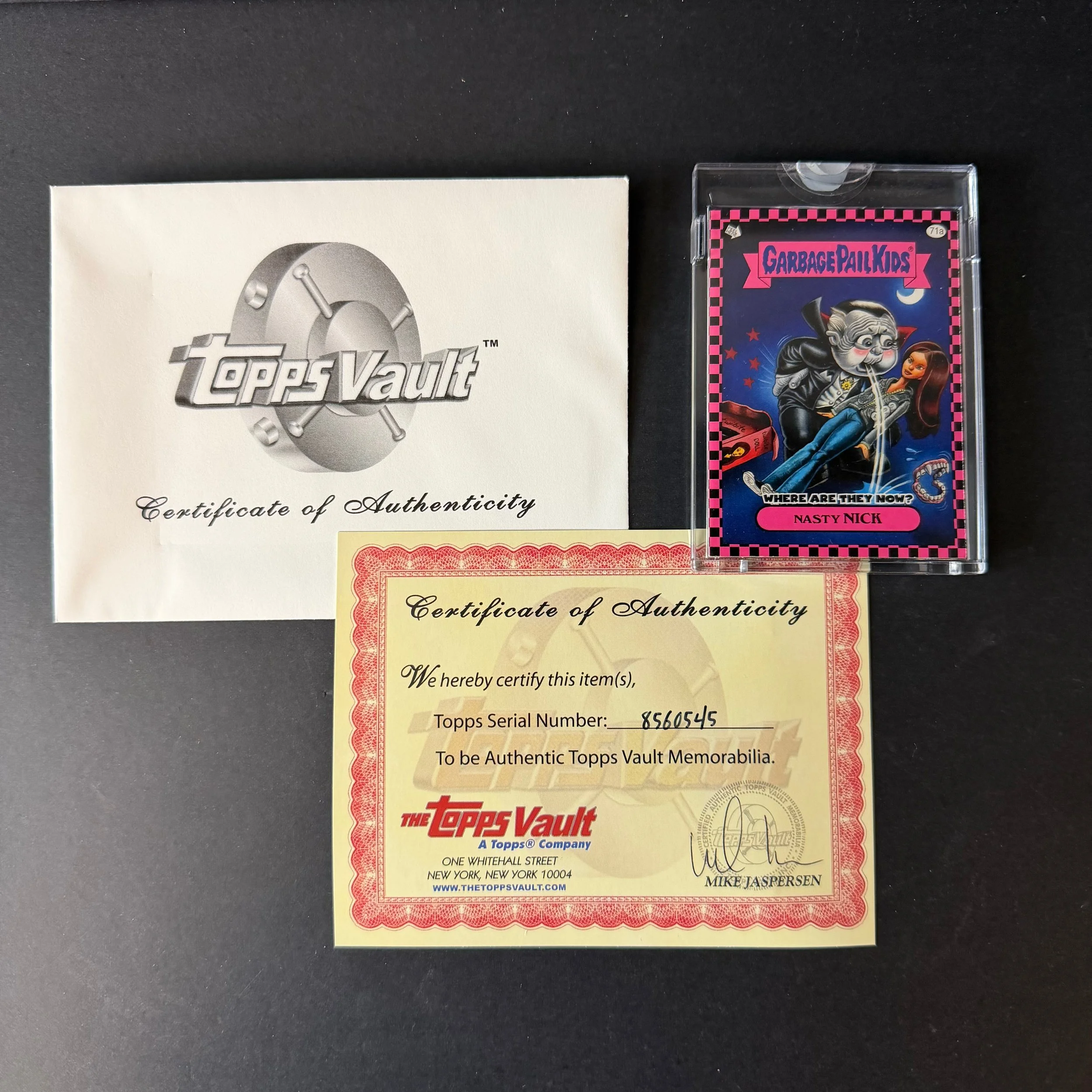 Topps Vault 2010 GPK Flashback 1 Nasty Nick Where Are They Now Pink