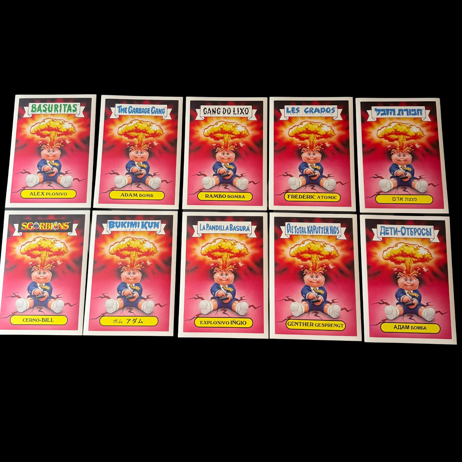 GARBAGE PAIL KIDS 30TH ANNIVERSARY FOREIGN LEGION ADAM BOMB SDCC SET /400