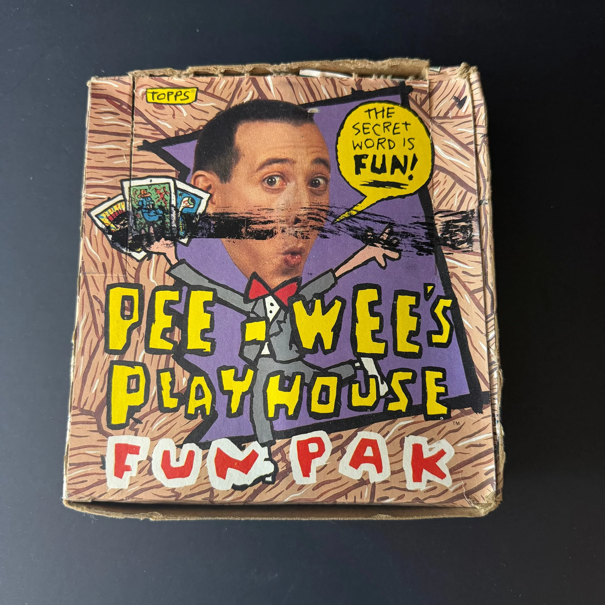 Pee-wee’s Playhouse Fun Pack Box 1988 Topps 36 Packs Unsealed
