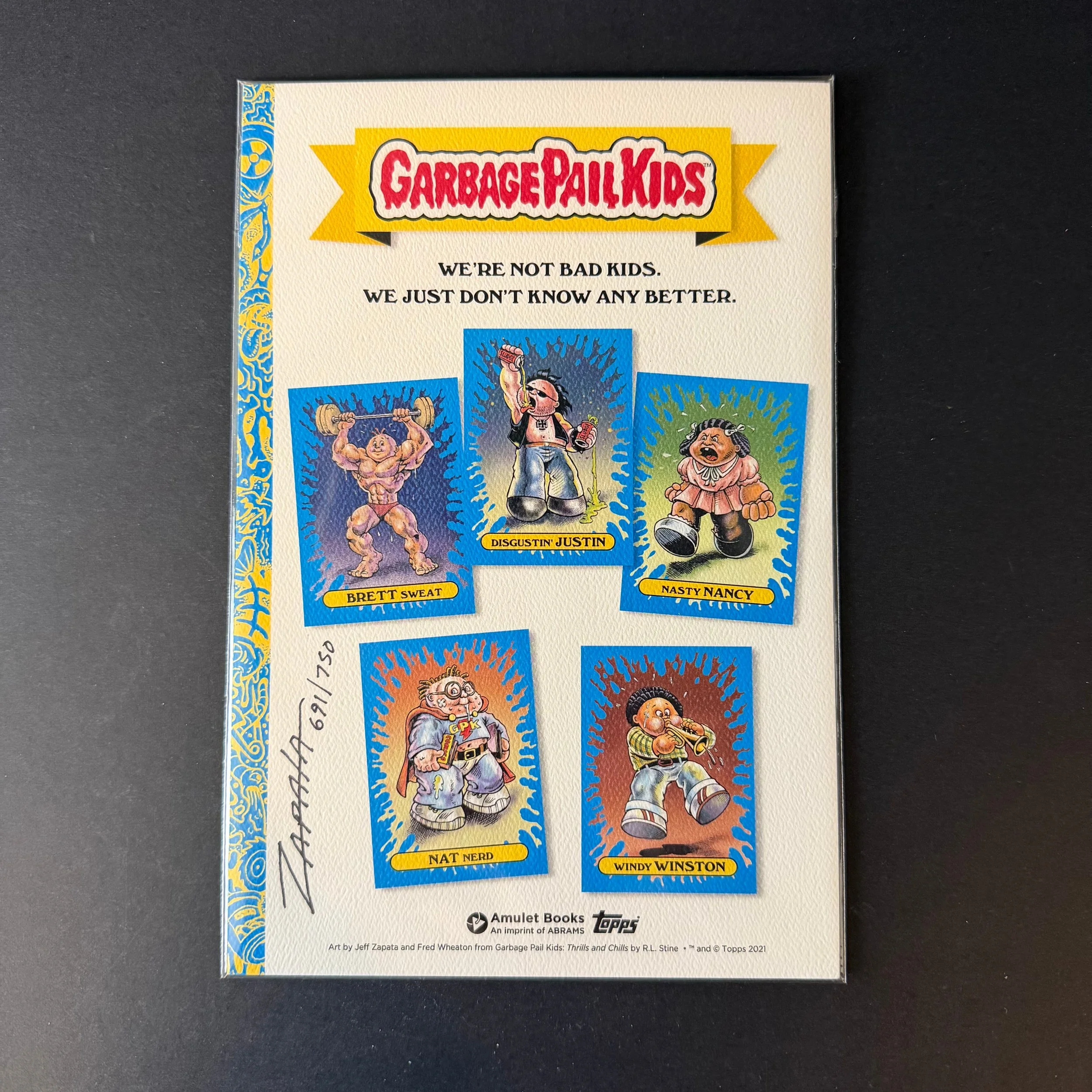 Garbage Pail Kids 2021 Limited Edition Jeff Zapata Autographed Print – #691/750