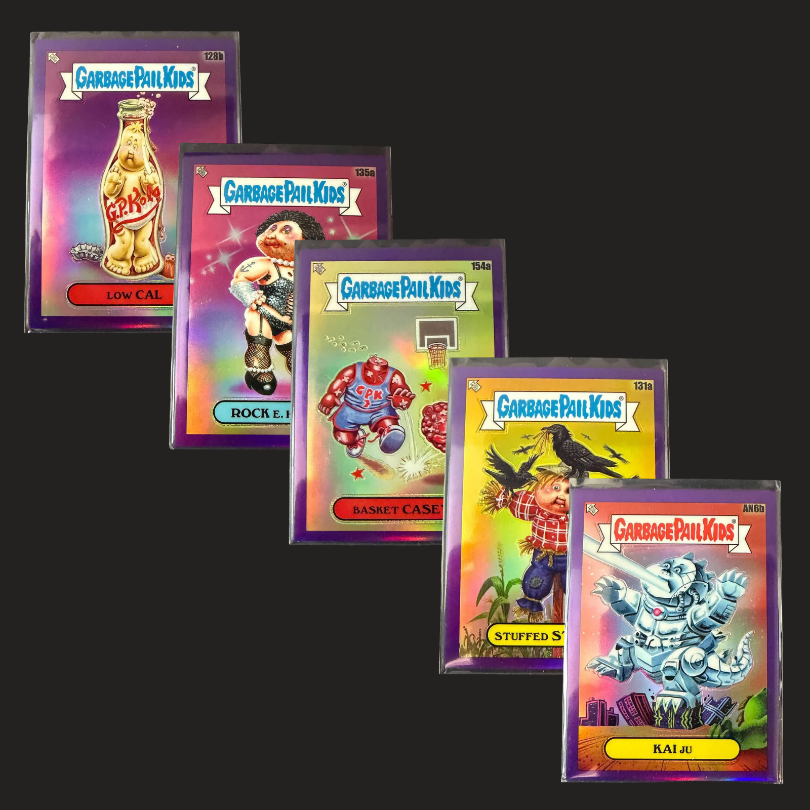 Chrome 4 Purple Refractor Singles - Lot of 105