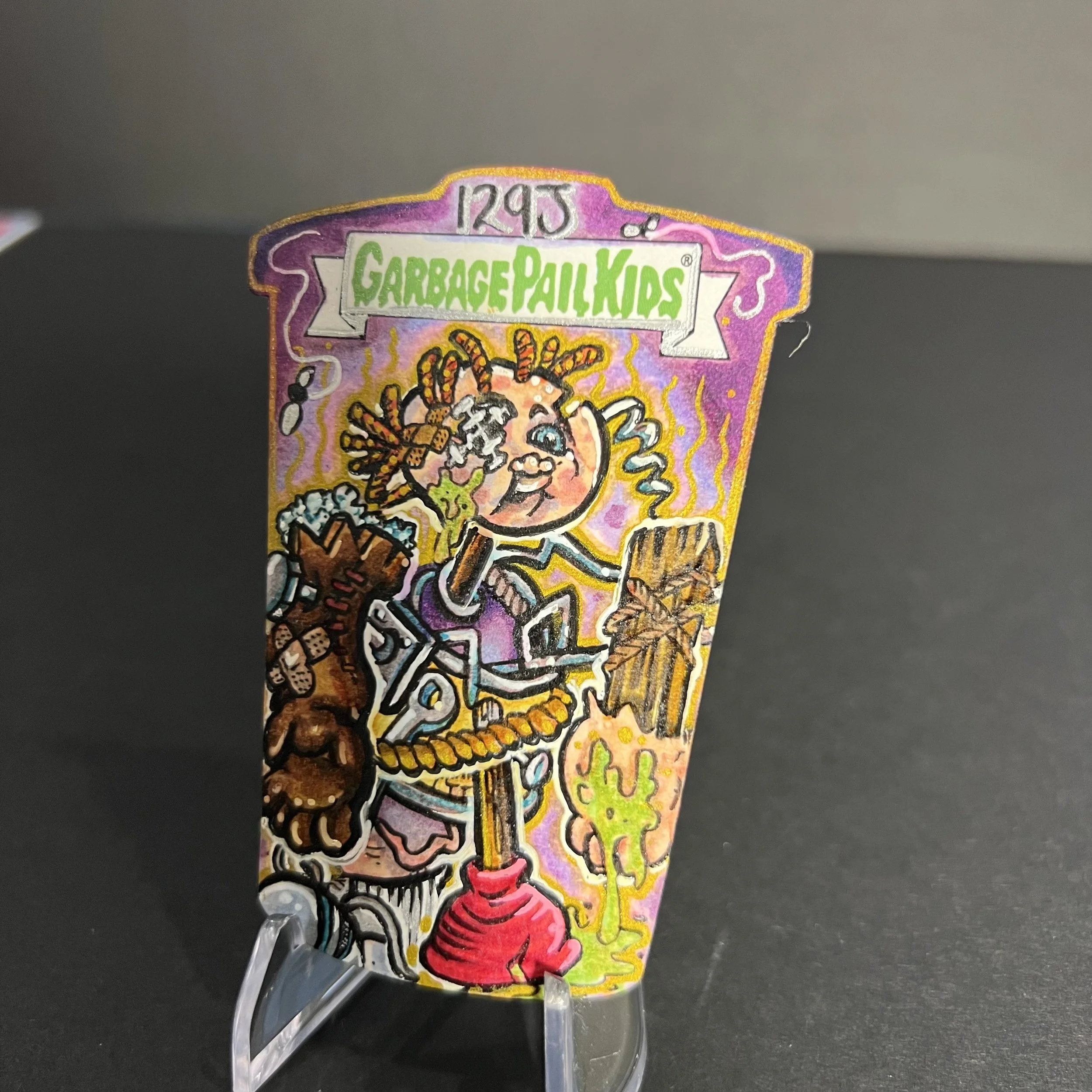 GARBAGE PAIL KIDS TRASH TRACEY TRASH CAN SKETCH TOOFLESS REVENGE OF HORROR-IBLE