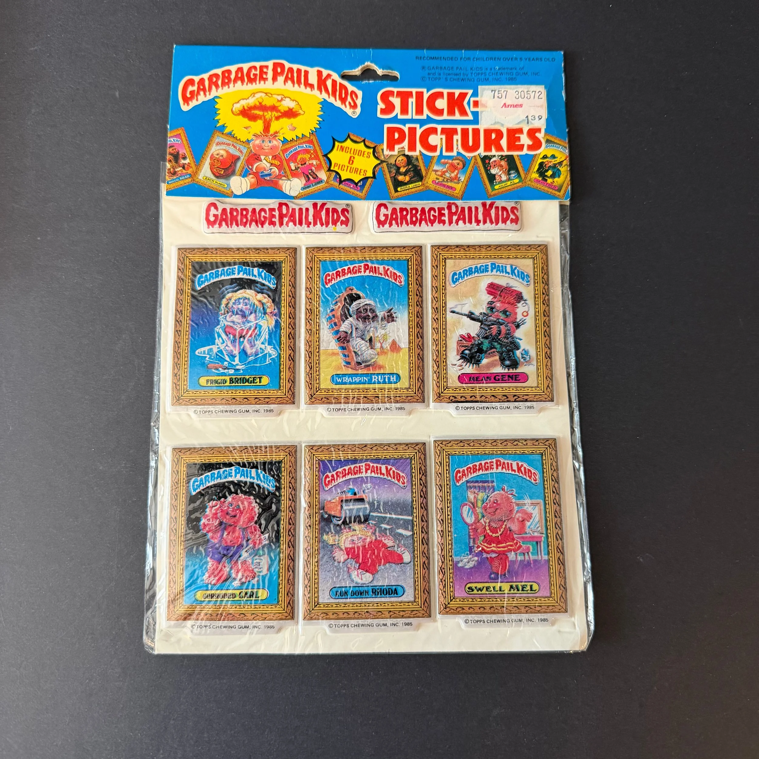 Garbage Pail Kids Imperial Toys Stick-Ons – Frigid Bridget