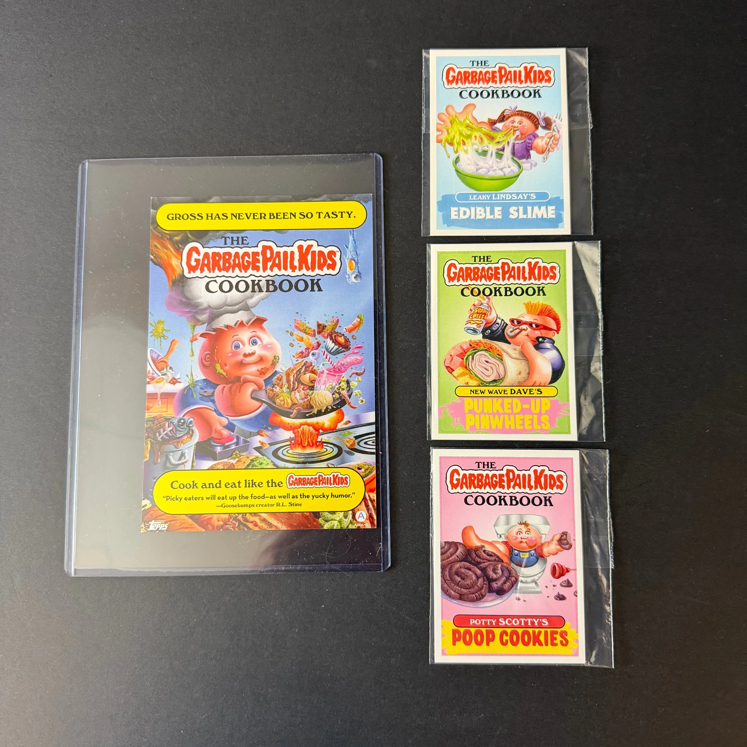 Garbage Pail Kids Cookbook Flyer & Recipe Cards (1–3)