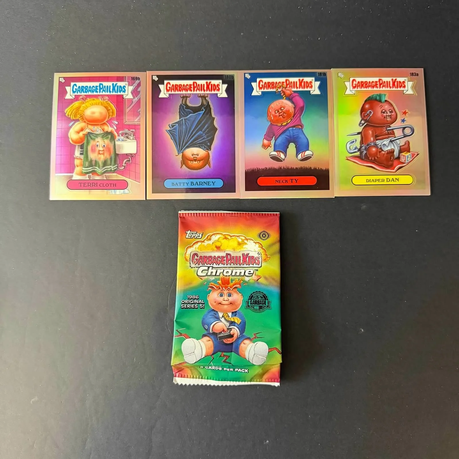 Chrome 5 Rose Gold Cards - Lot of 4